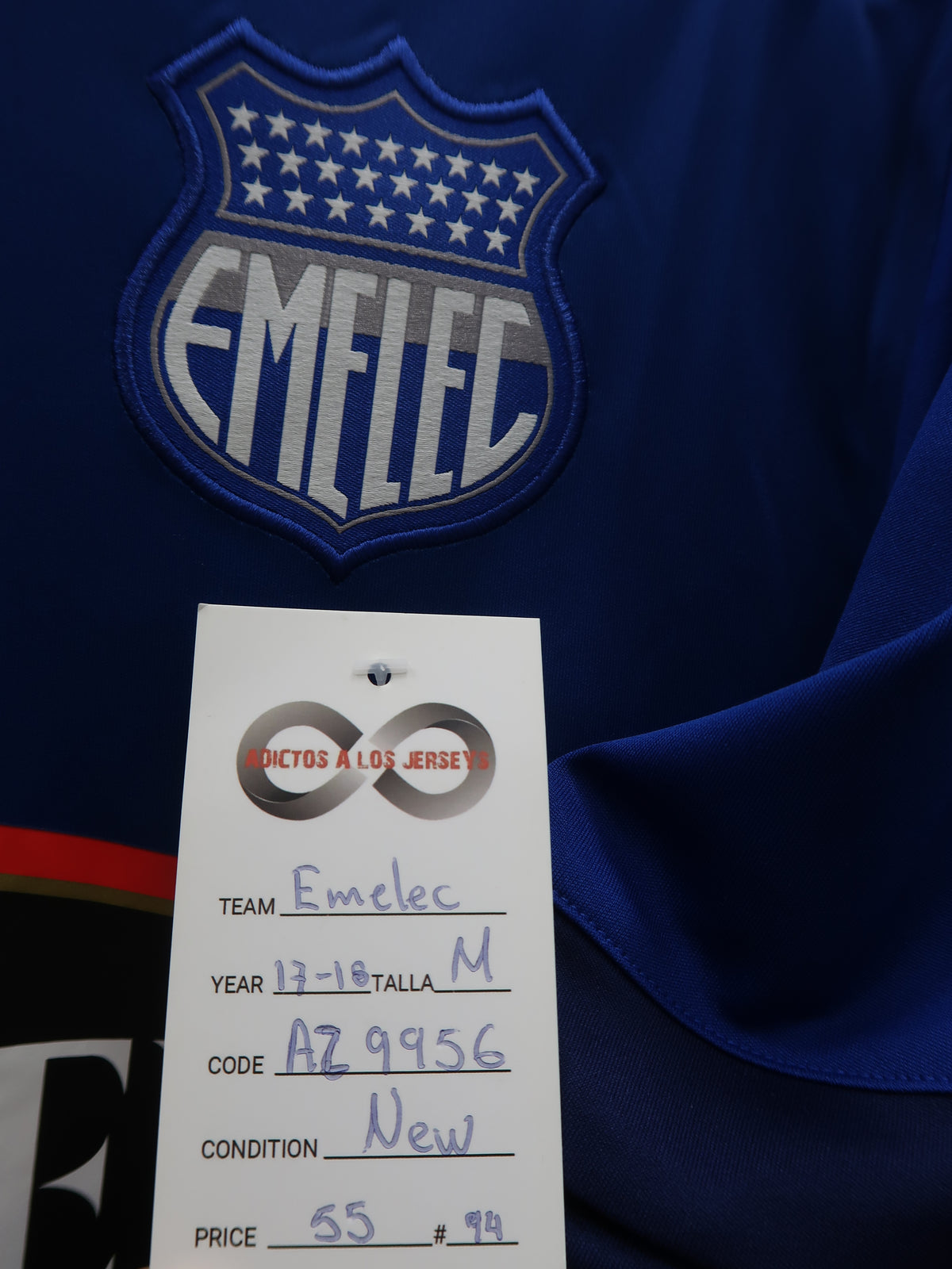 2017-18 Emelec Home Jersey tag