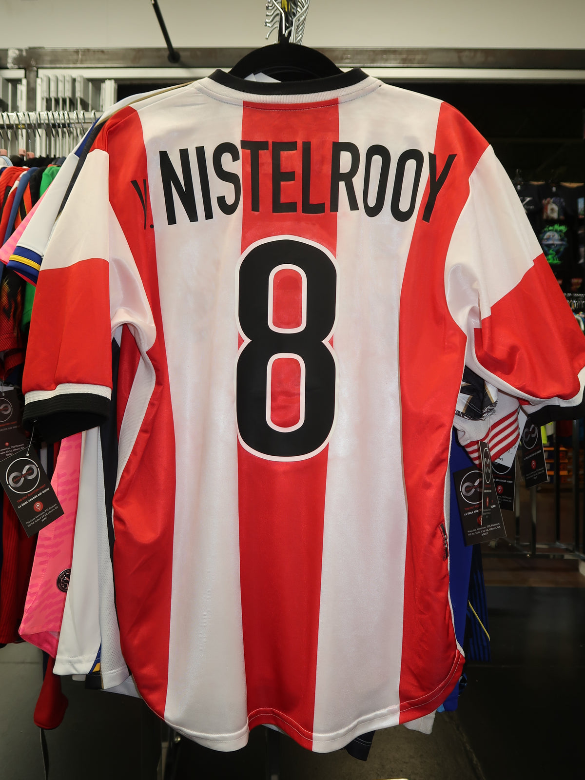1998-2000 PSV Van Nistelrooy 8 Home Jersey M 9/10