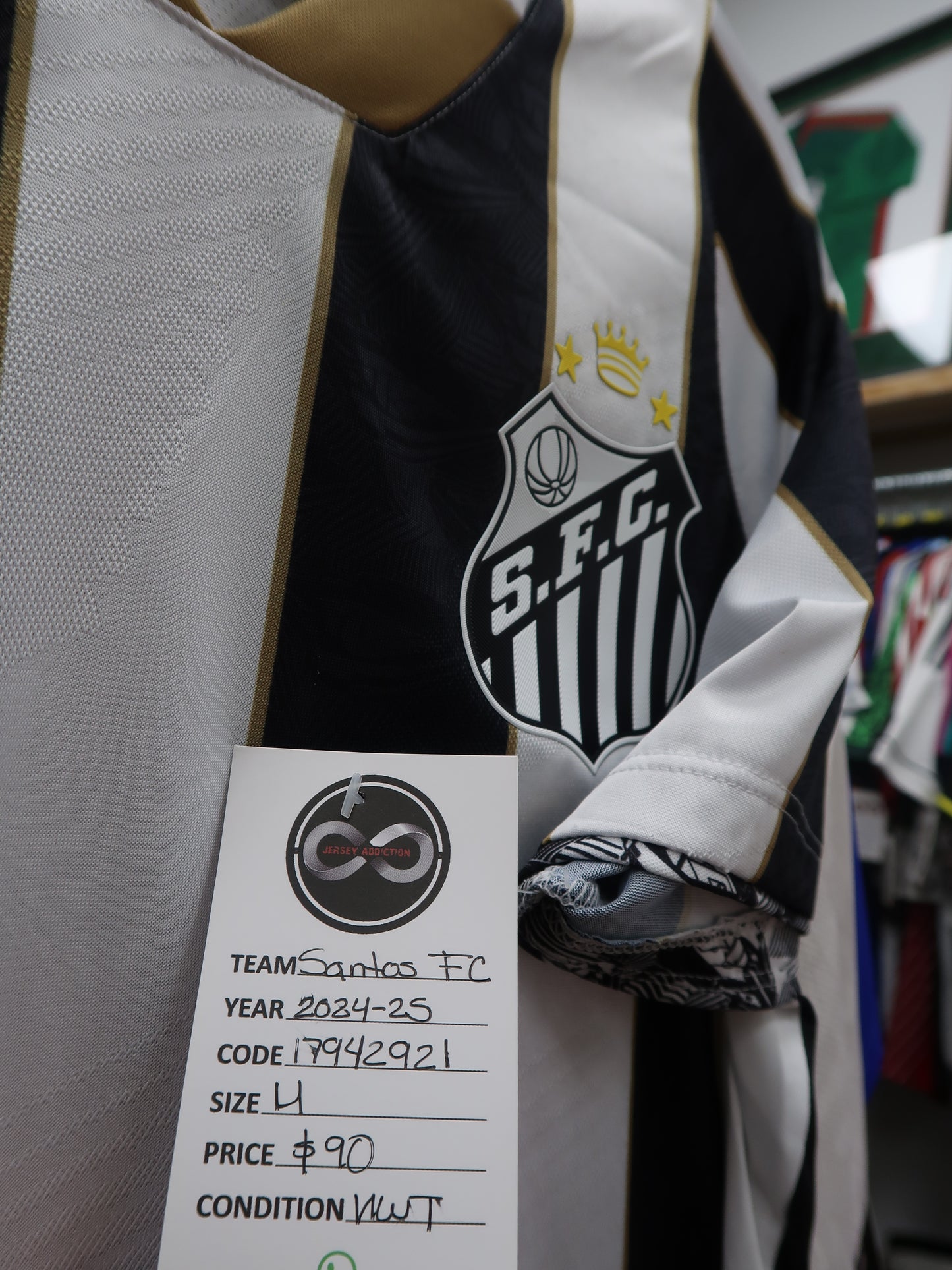 2024-25 Santos FC Home Jersey L NWT