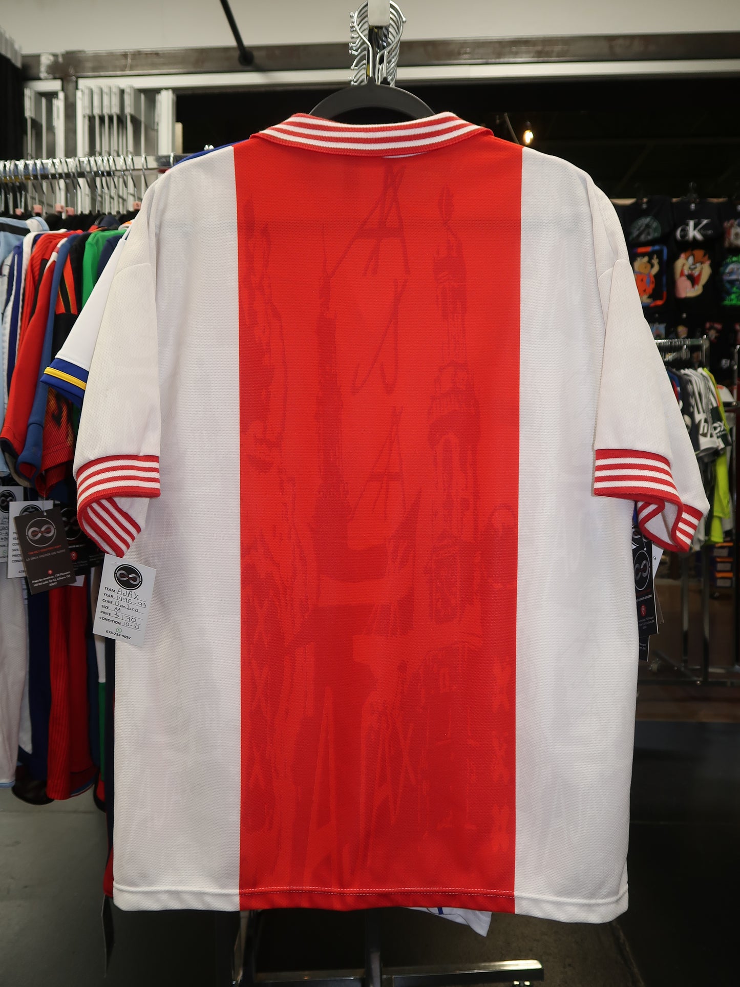 1996-97 Ajax Home Jersey M 10/10