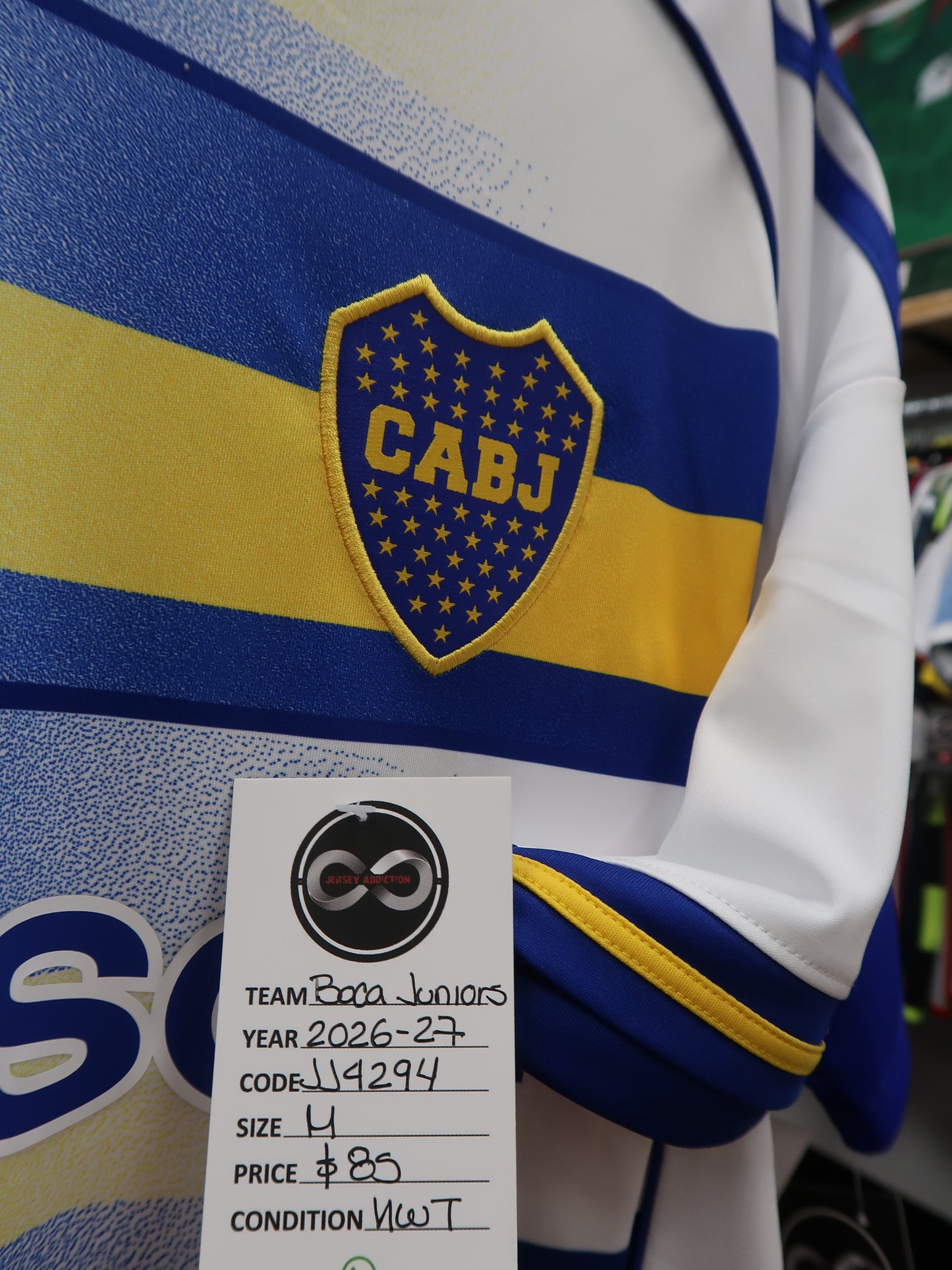 2026-27 Boca Juniors Home Jersey M NWT