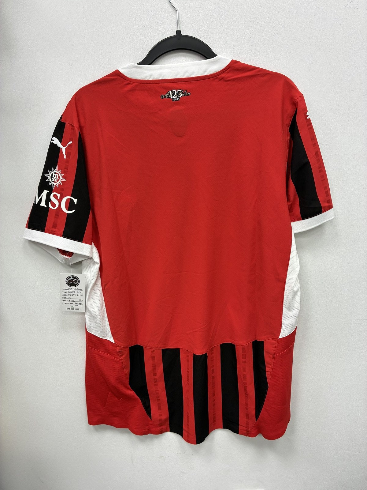 2024-25 AC Milan Home Jersey X-Large