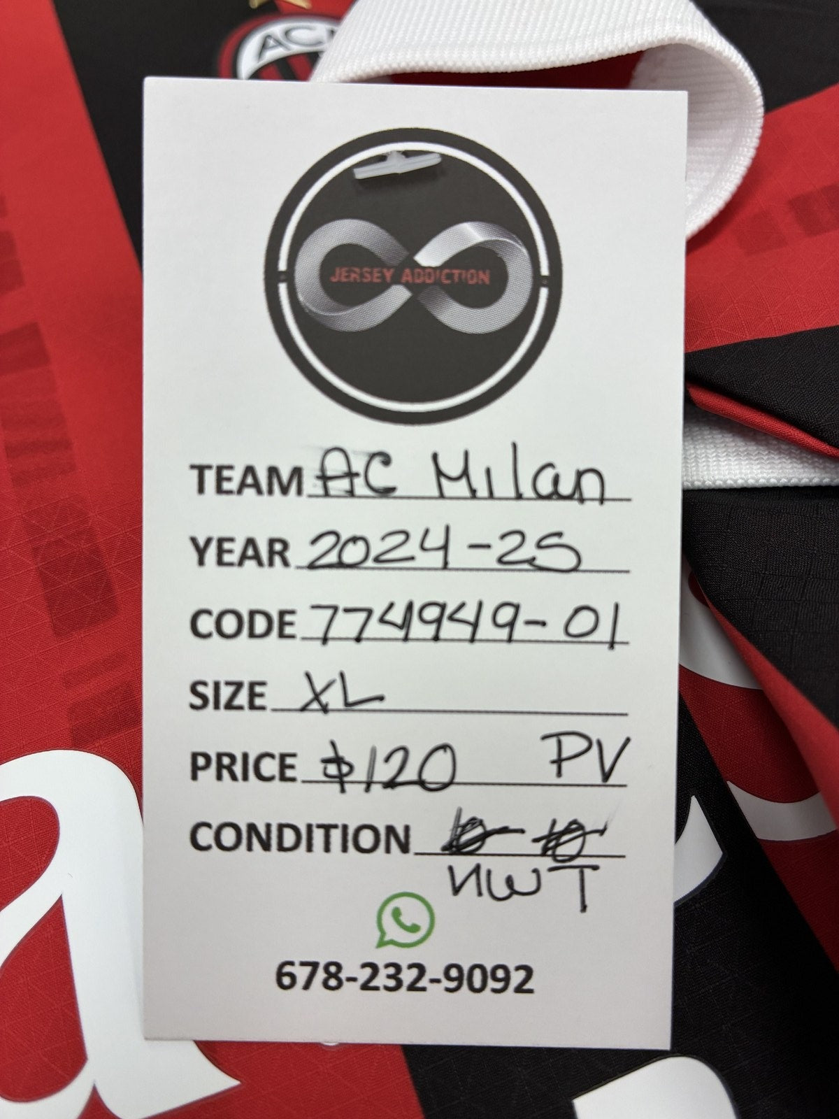 2025-26 AC Milan Away Jersey X-Large