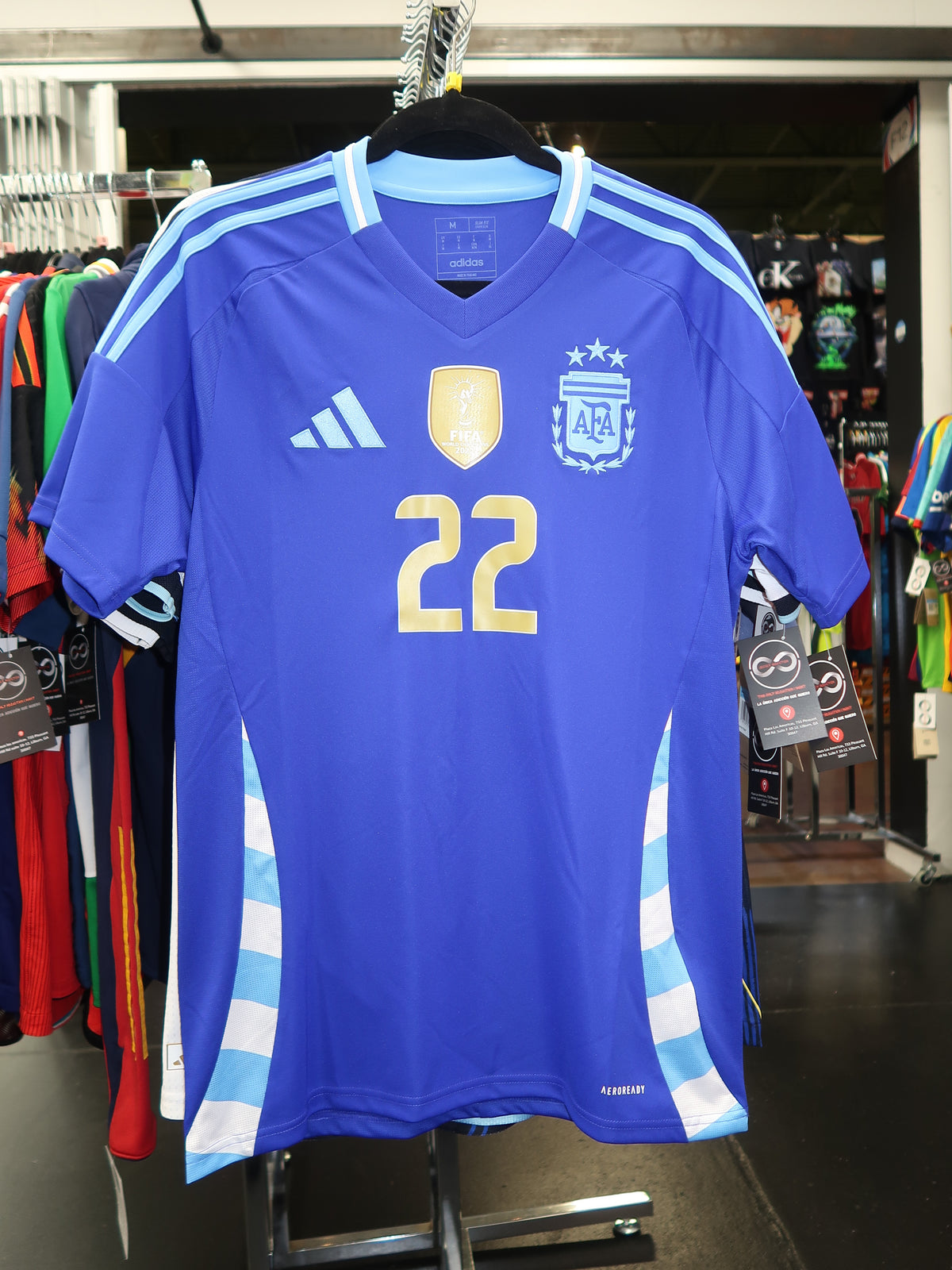 2024 Argentina L. Martinez 22 Away Jersey M New