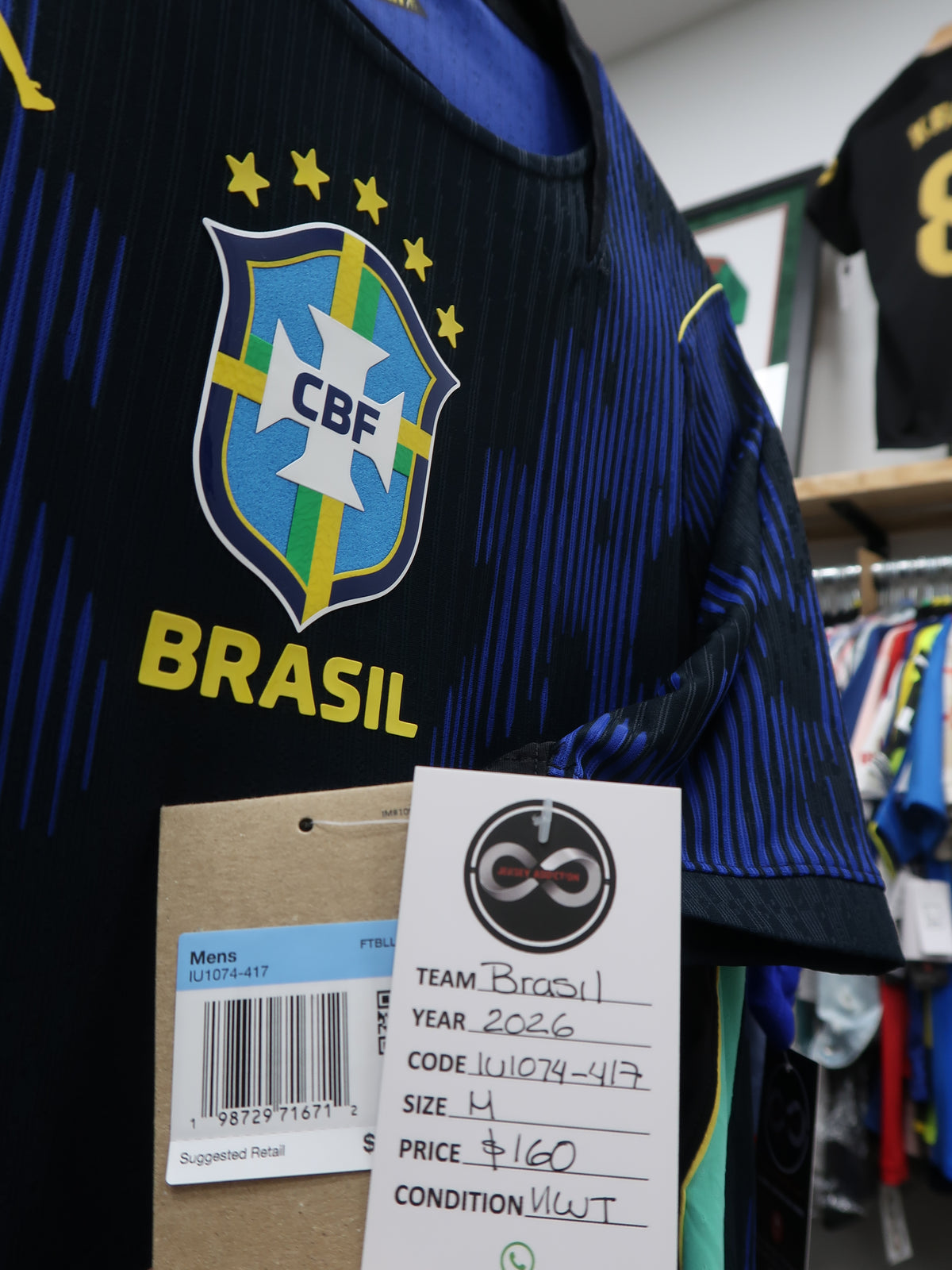 2026 Brazil Jordan Away Jersey tag