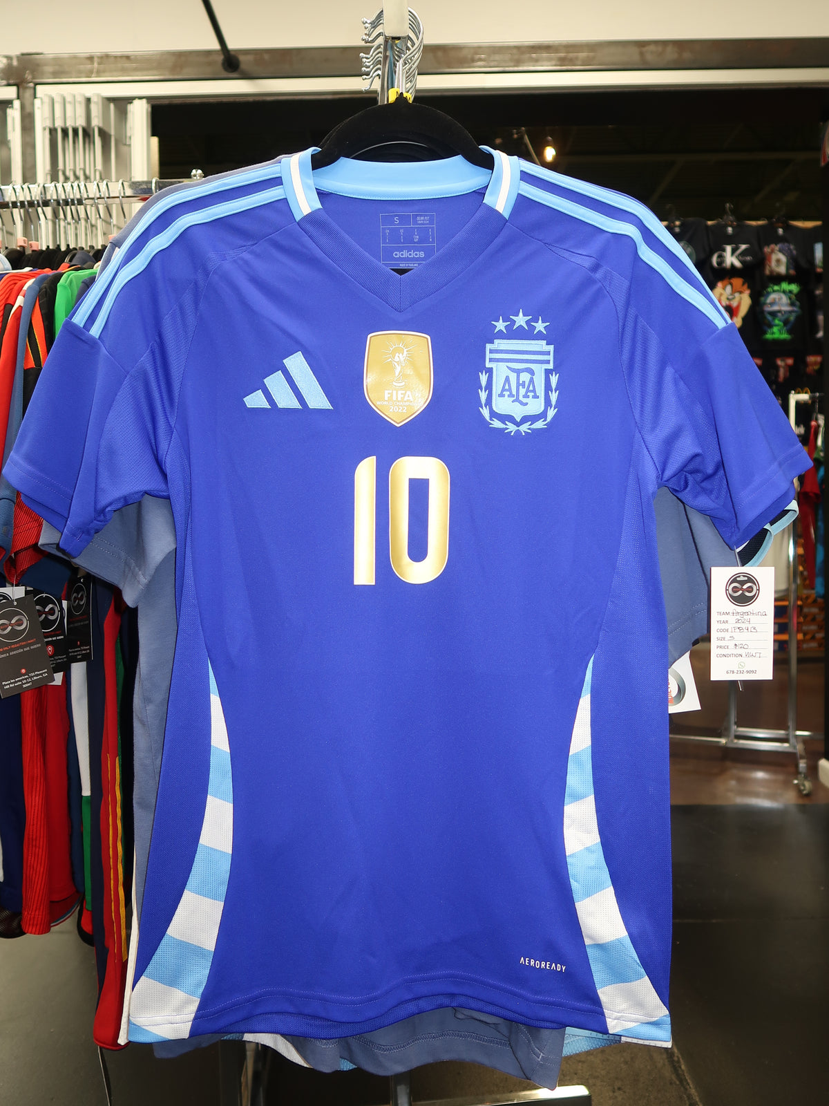 2024 Argentina Messi 10 Away Jersey front
