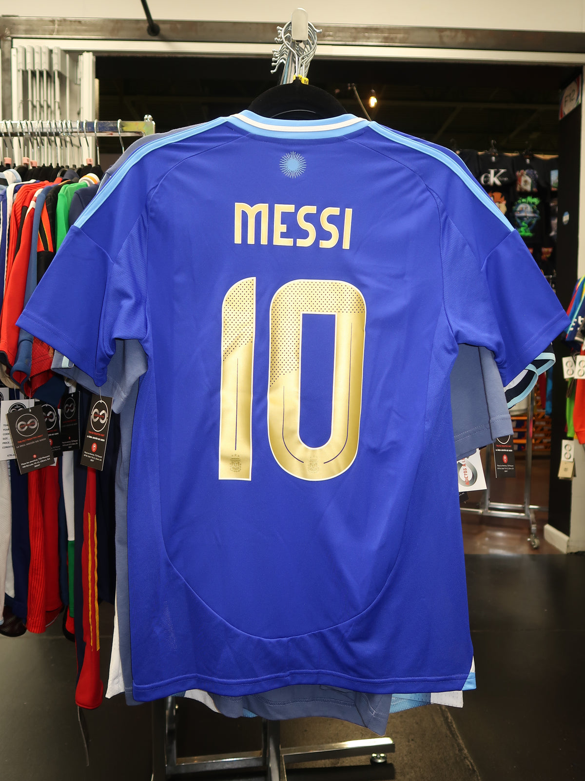 2024 Argentina Messi 10 Away Jersey back with name