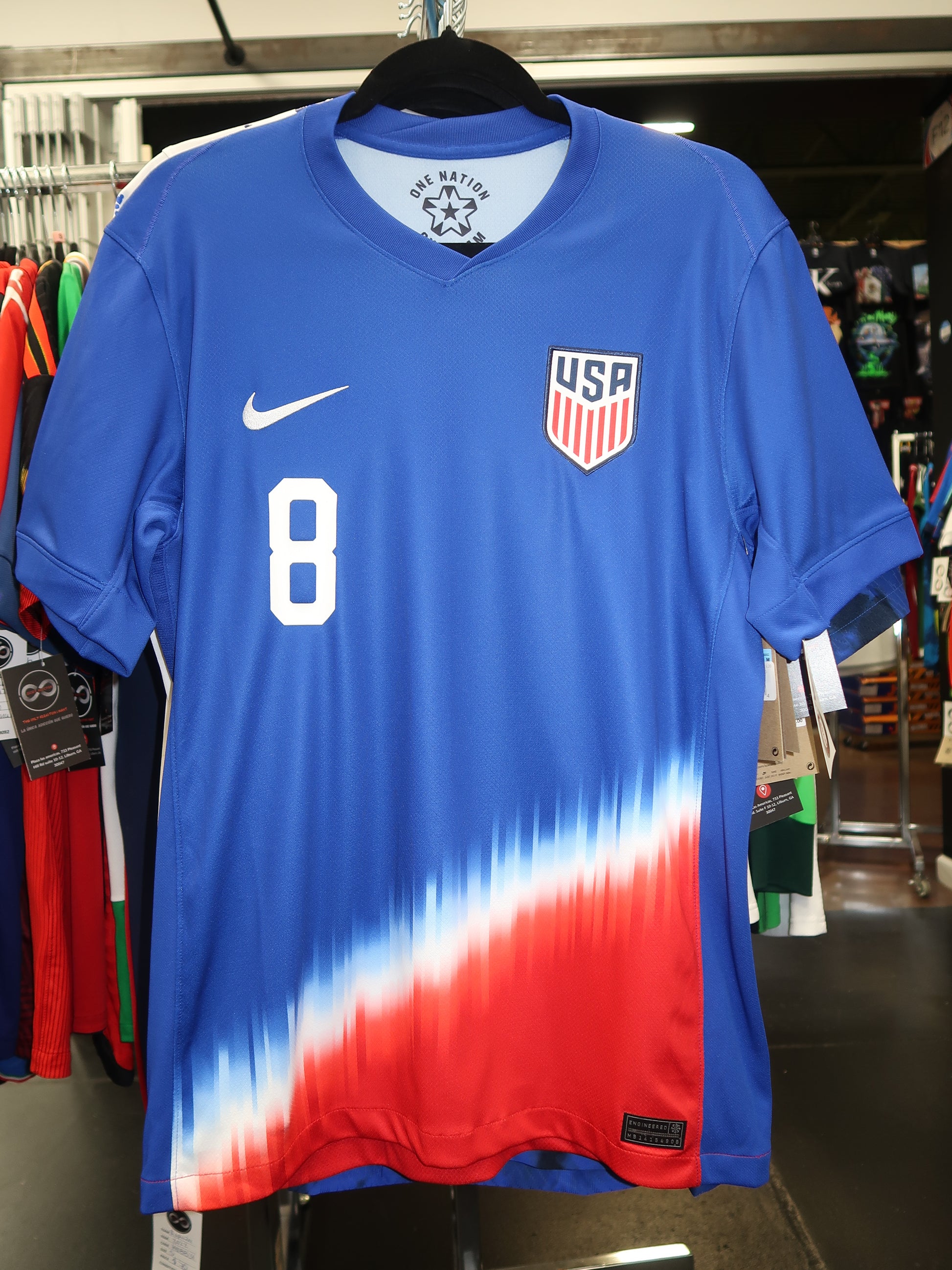 2024 USA McKennie 8 Away Jersey front