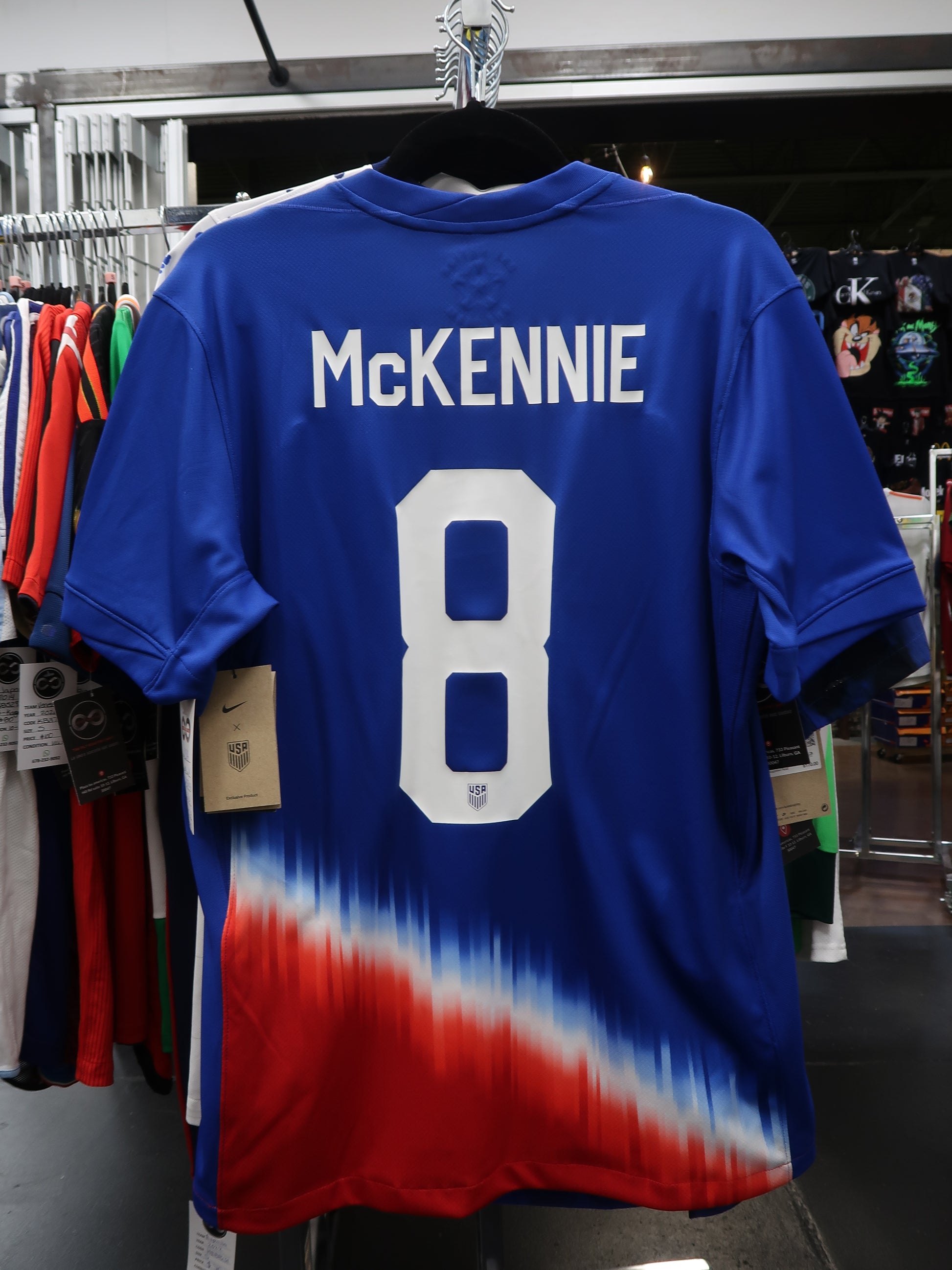 2024 USA McKennie 8 Away Jersey back with name