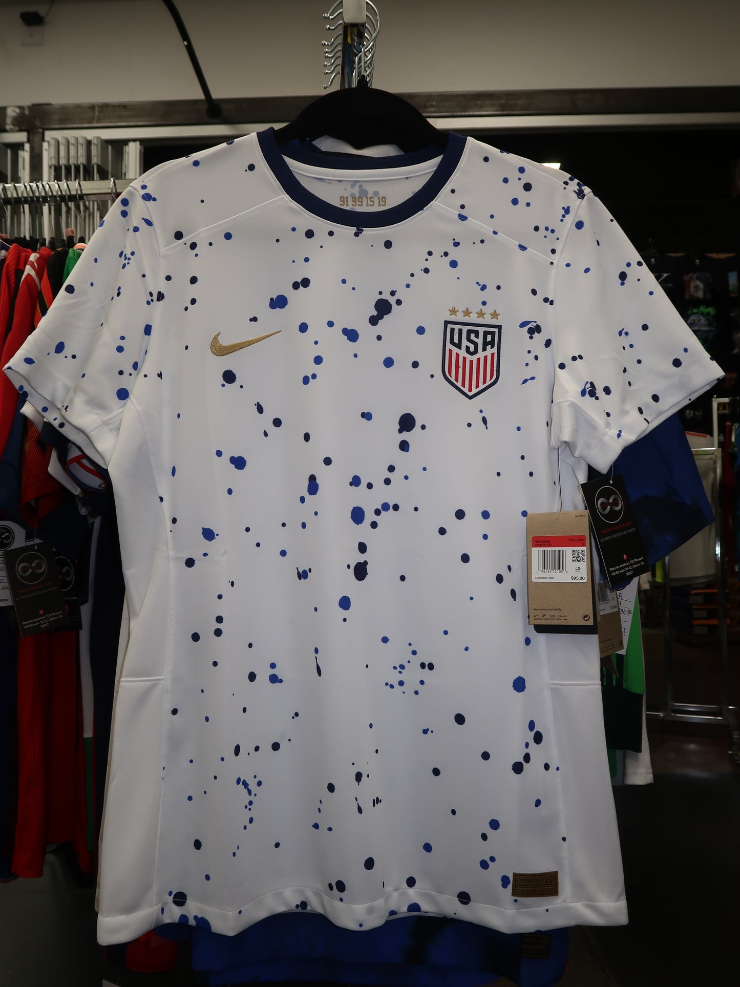 2023 USA Women's Home Jersey front