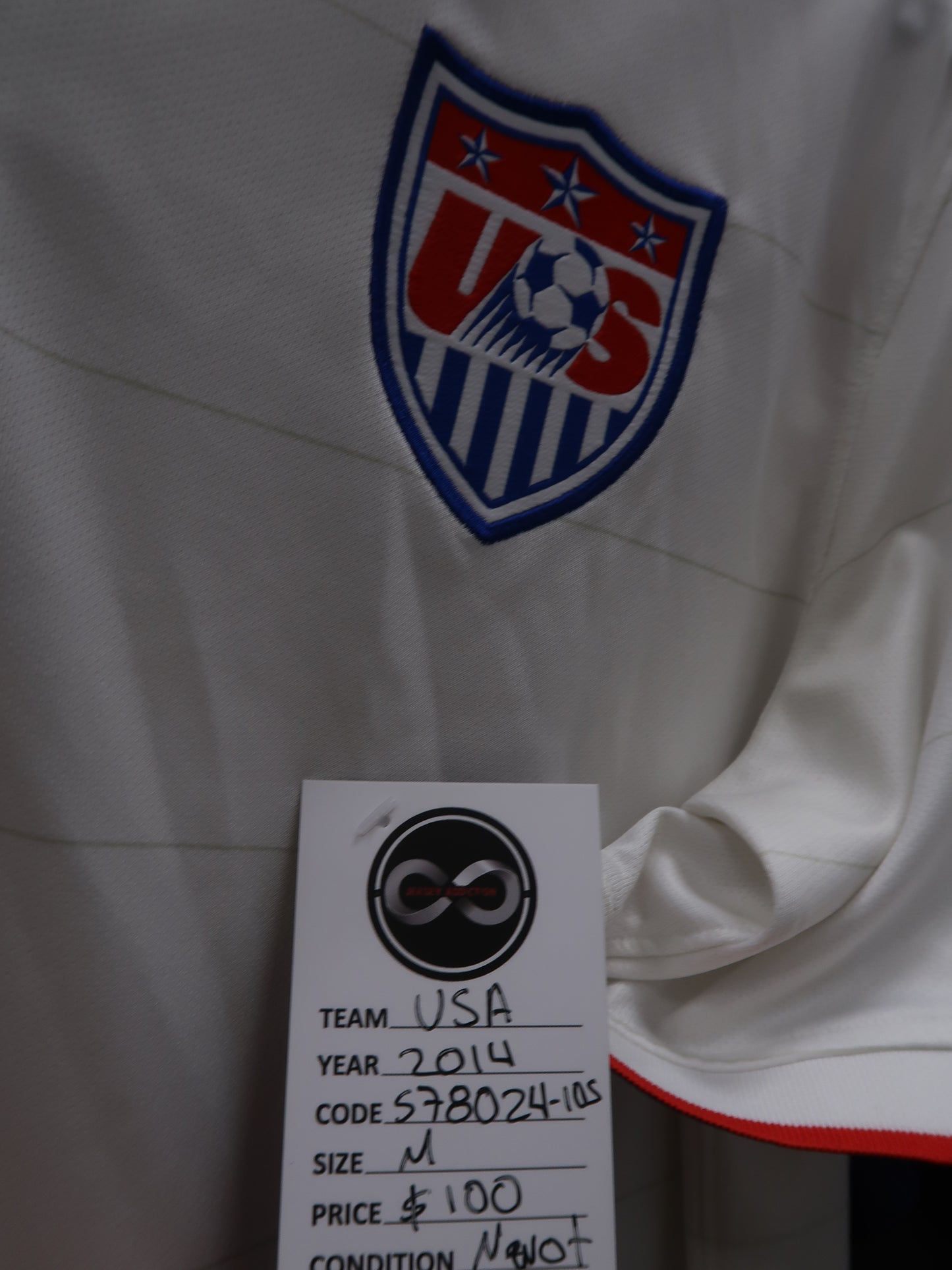 2014 USA Home Jersey tag