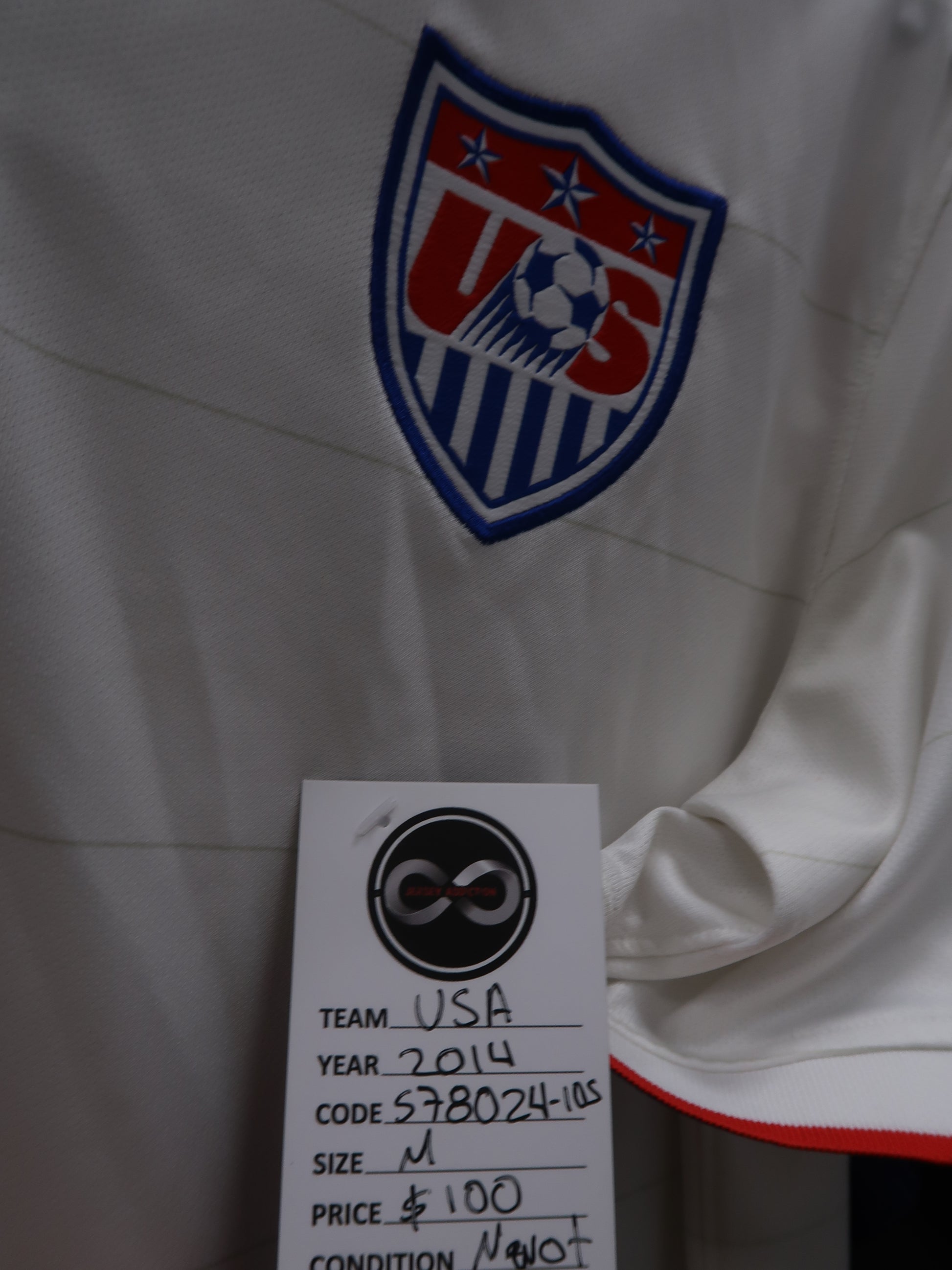 2014 USA Home Jersey tag