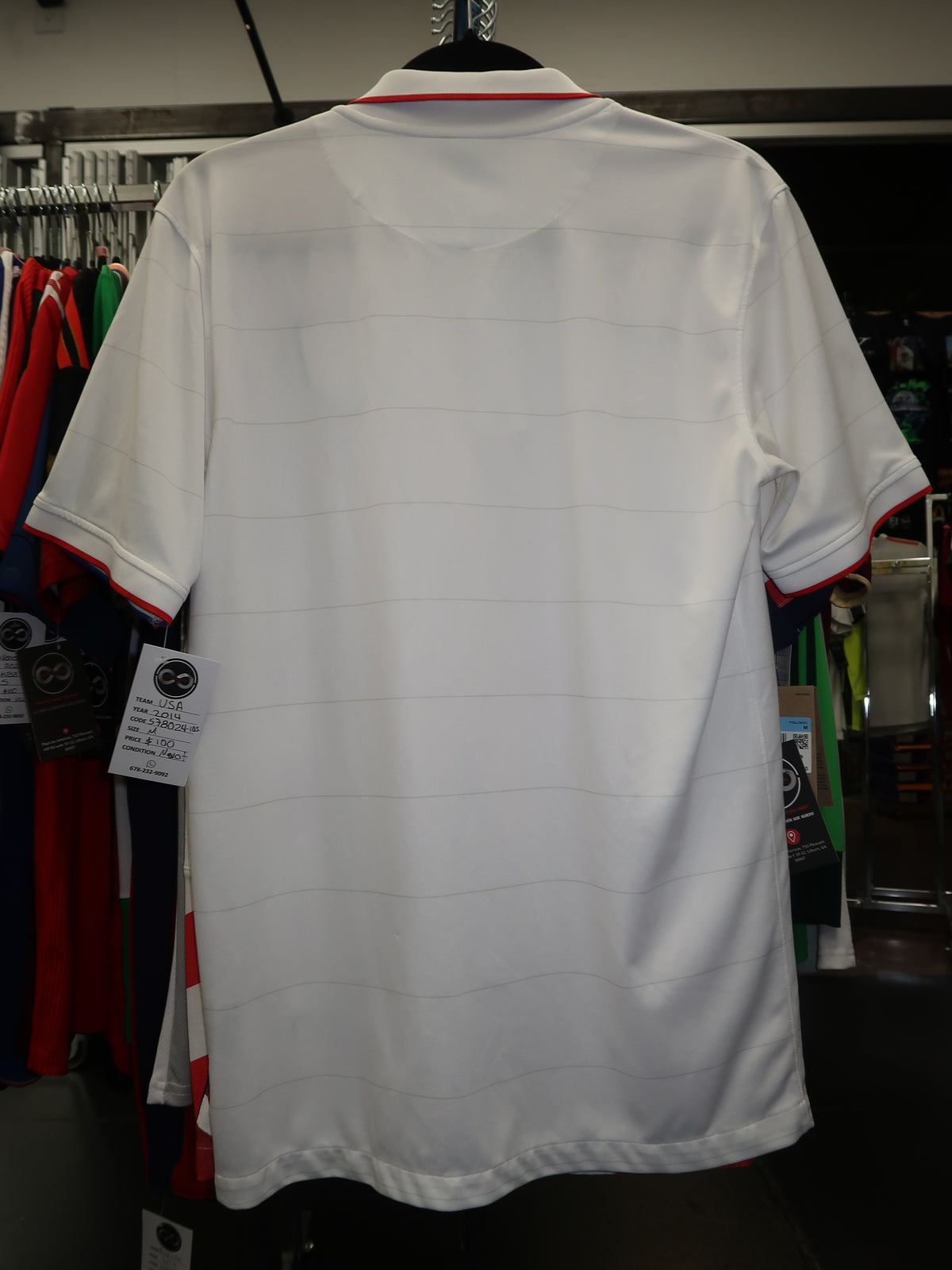 2014 USA Home Jersey back
