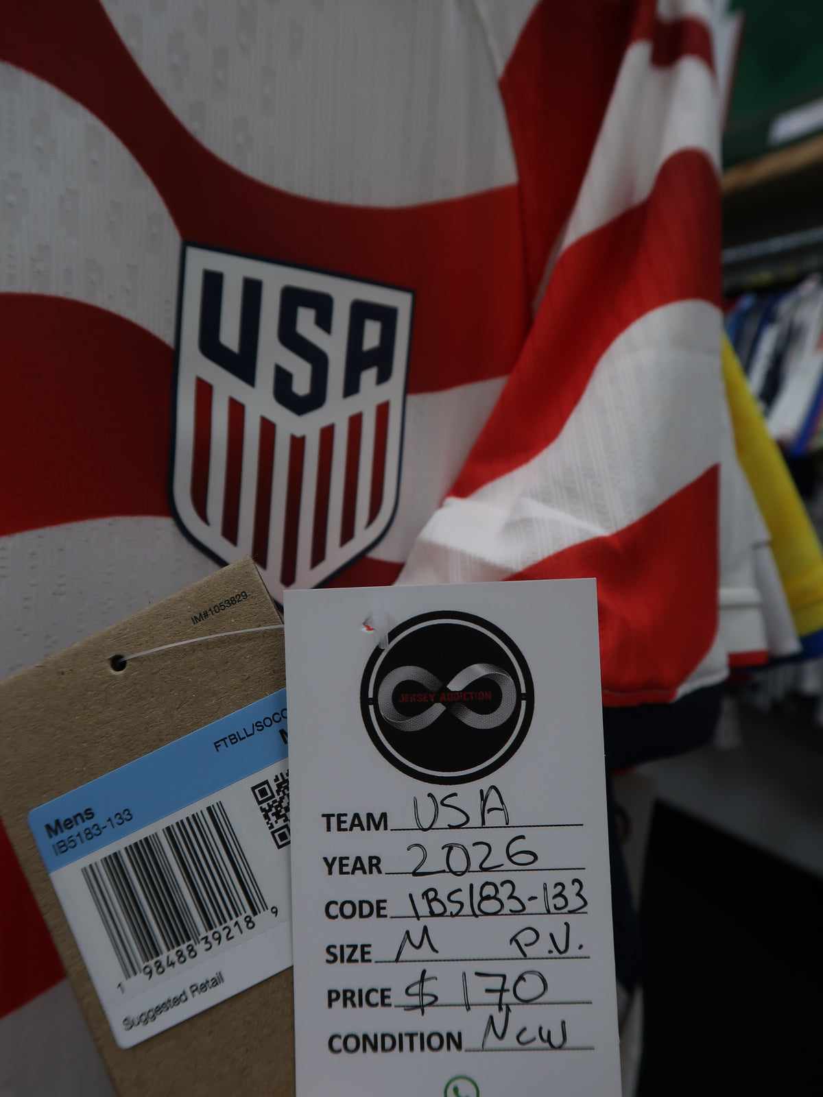 2026 USA Player Version Away Jersey tag