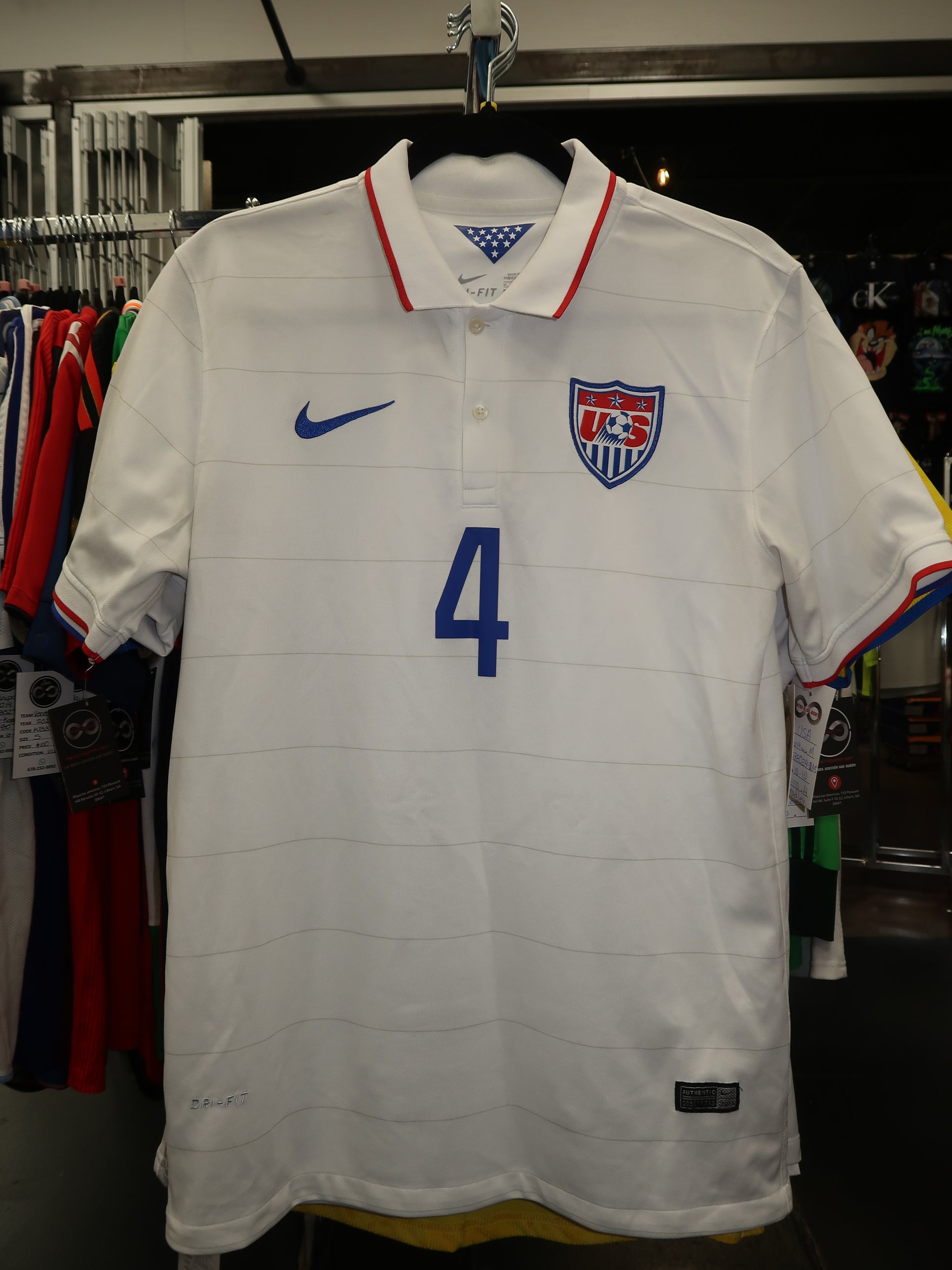 2014 USA Bradley 4 Home Jersey front