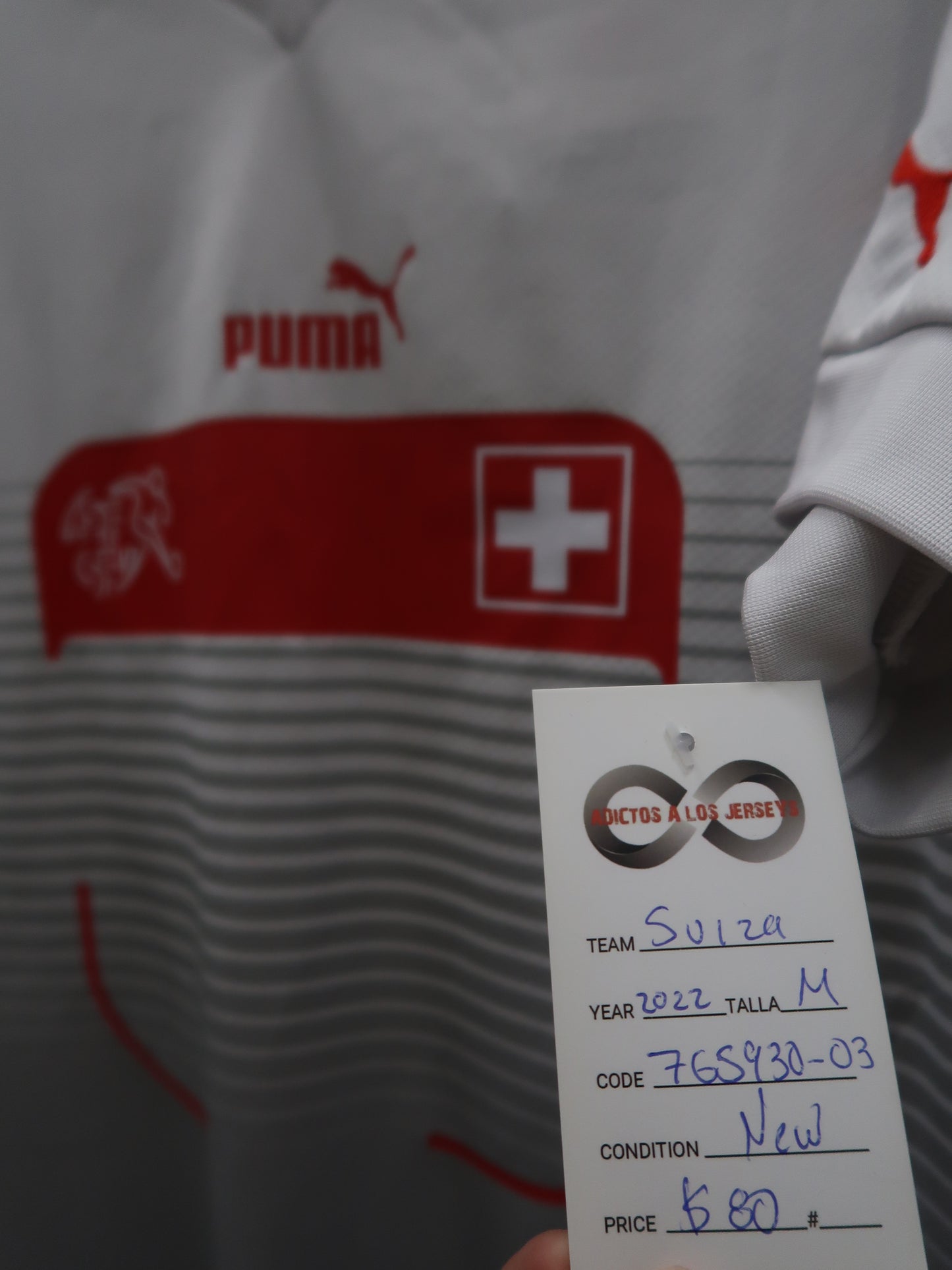2022 Switzerland Away Jersey tag
