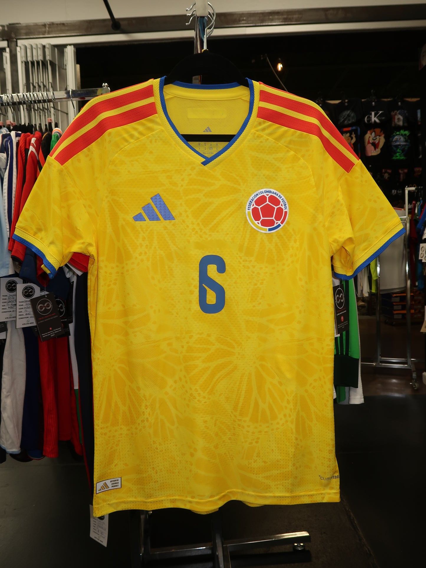 2026 Colombia Richard Rios 6 Home Jersey front