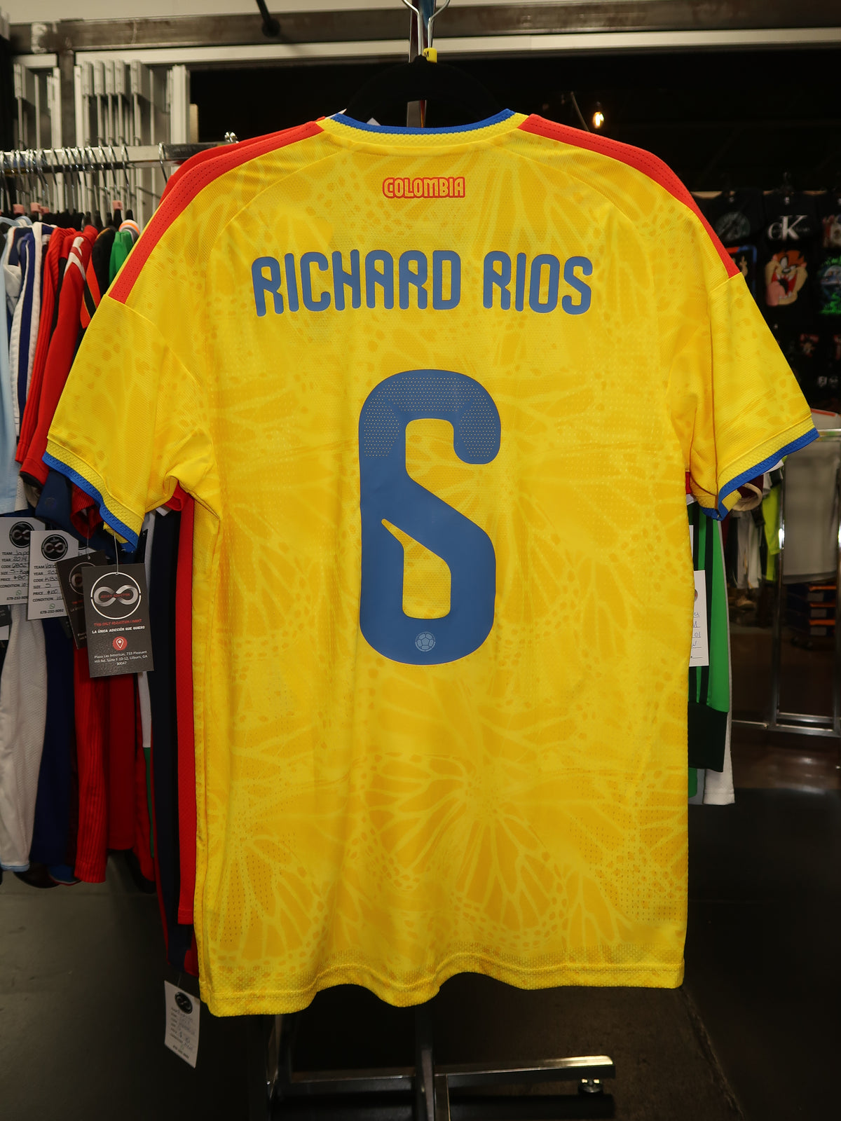 2026 Colombia Richard Rios 6 Home Jersey back with name
