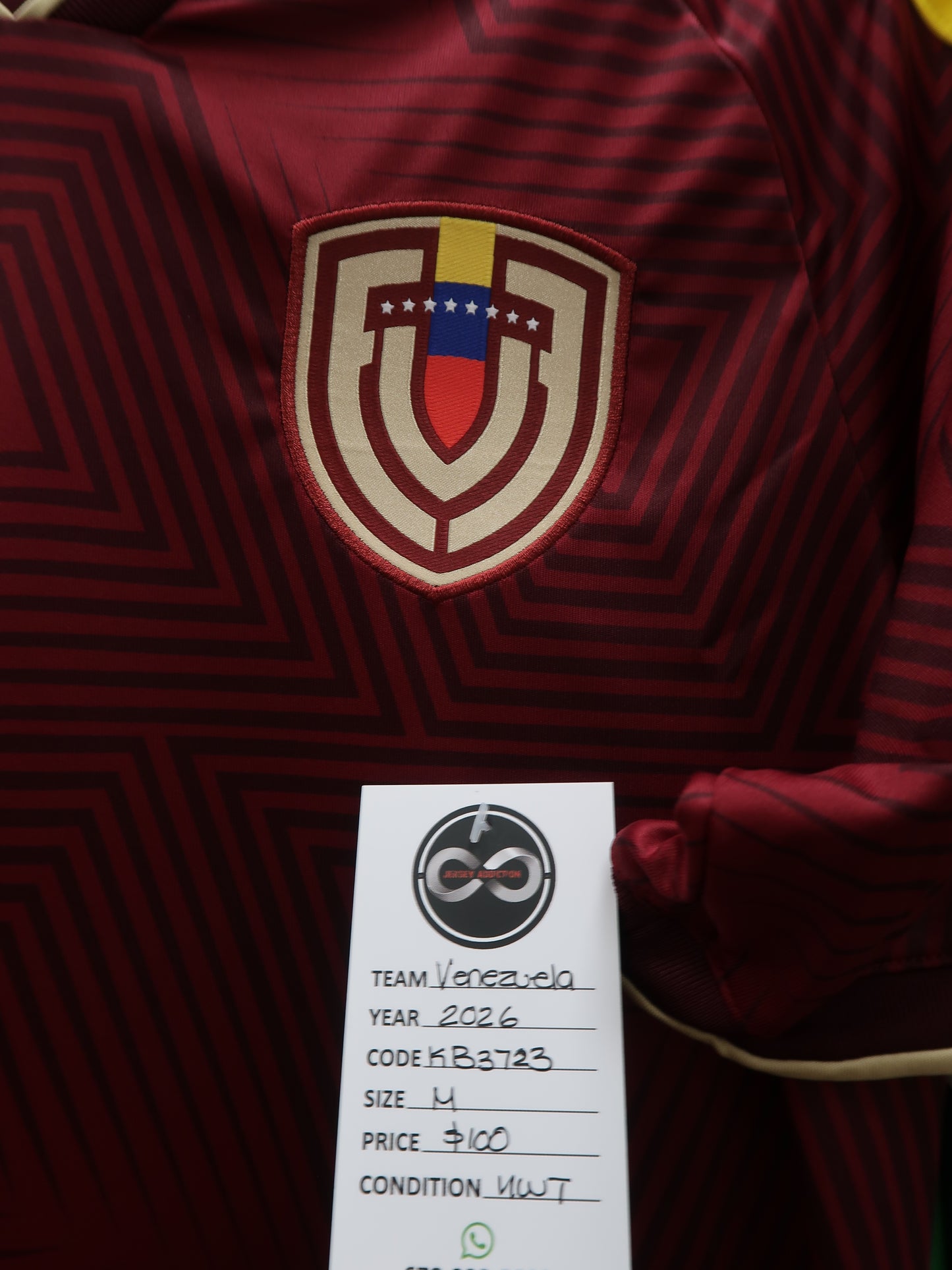 2026 Venezuela Home Jersey tag