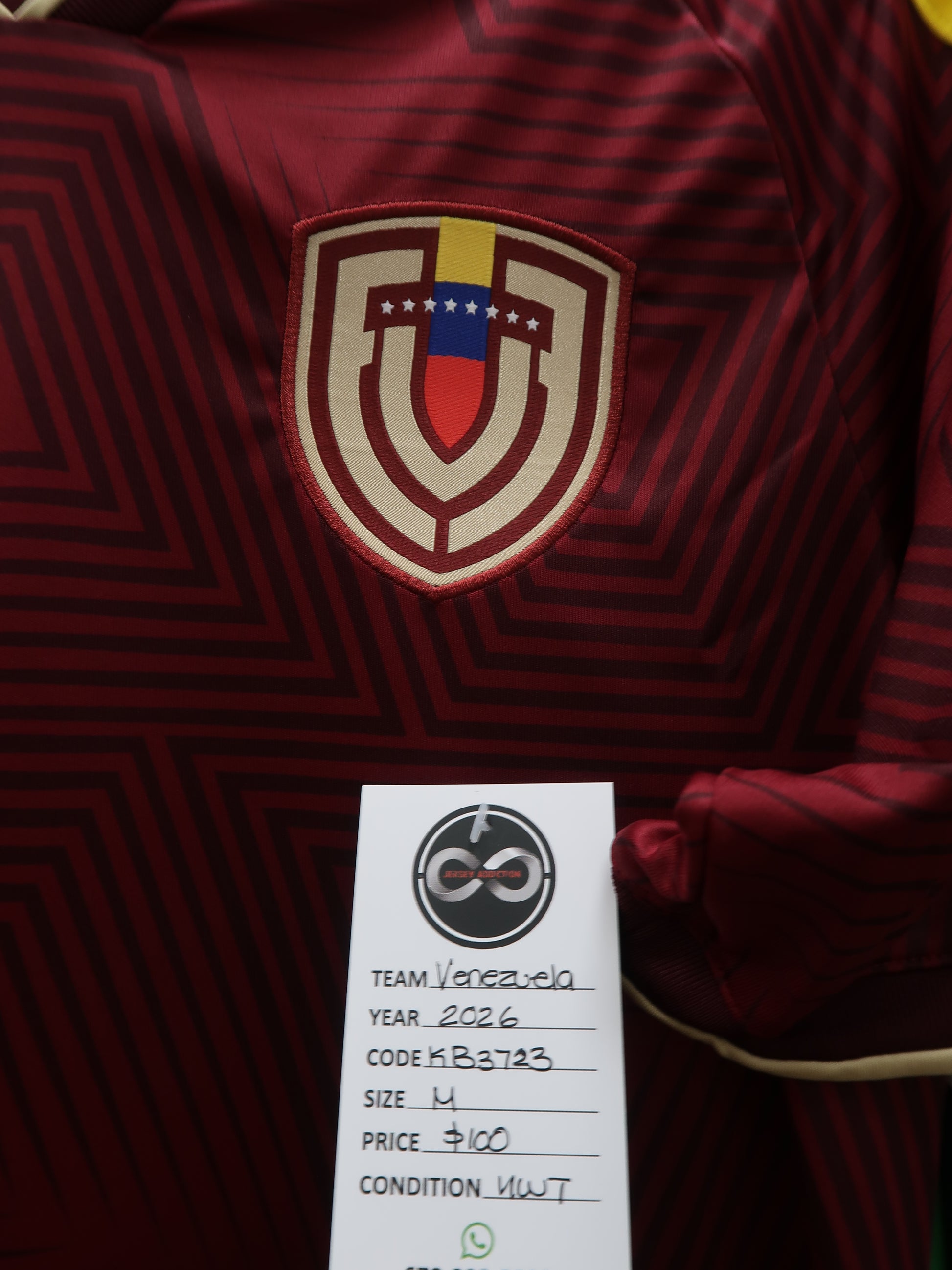 2026 Venezuela Home Jersey tag