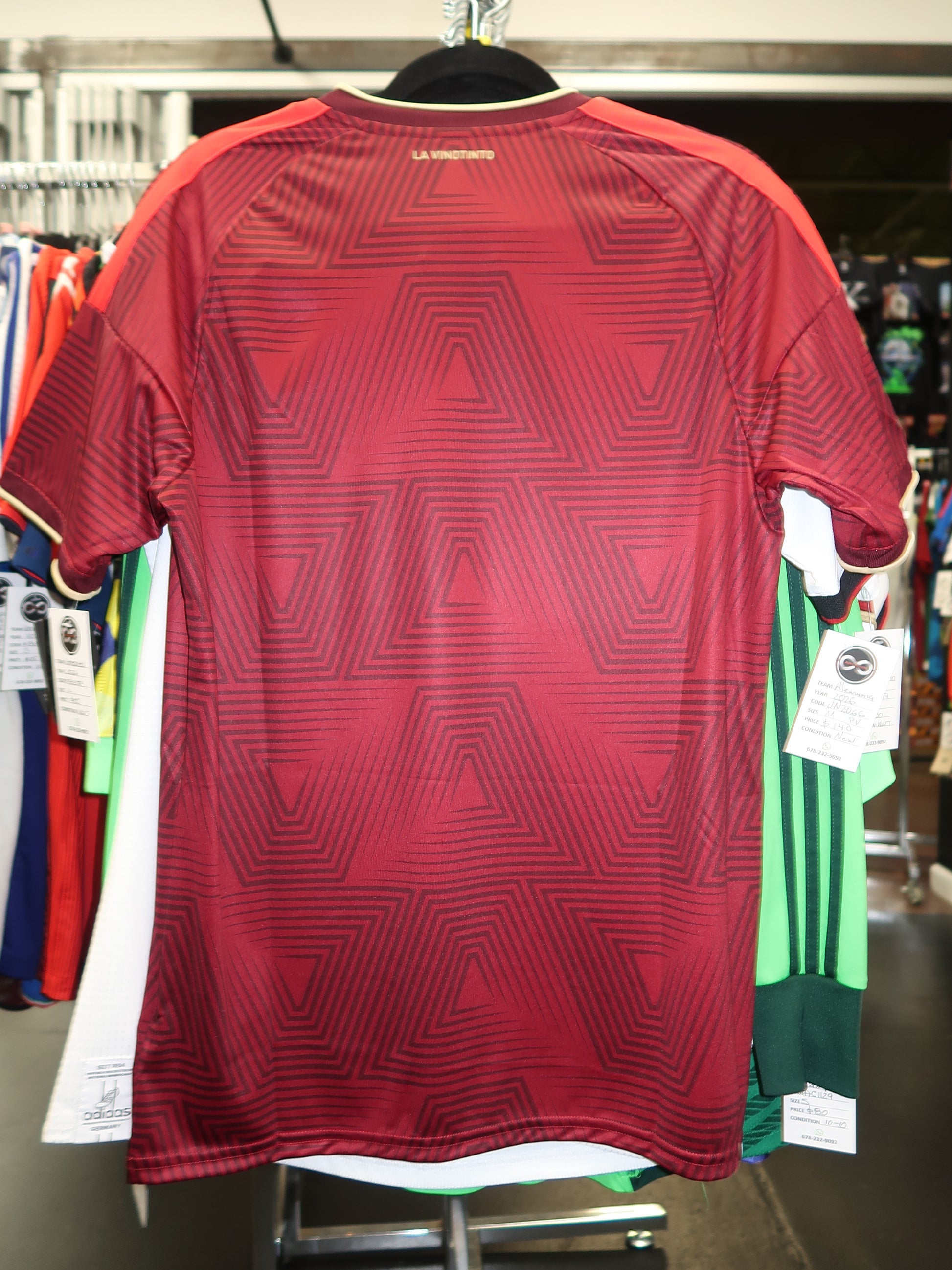 2026 Venezuela Home Jersey back