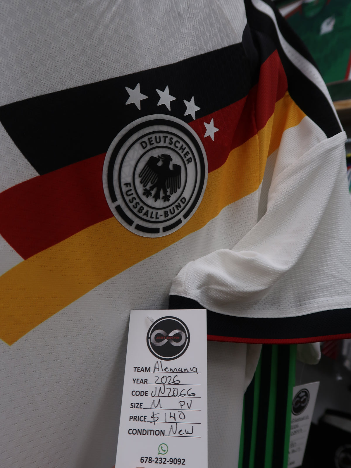 2026 Germany Player Version Home Jersey tag