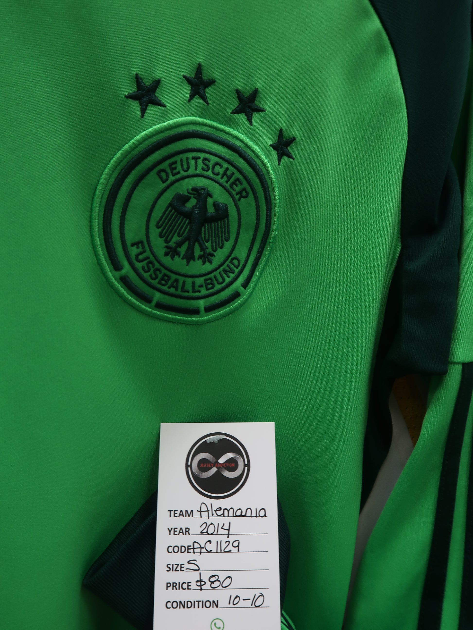 2014 Germany Goalkeeper Jersey tag
