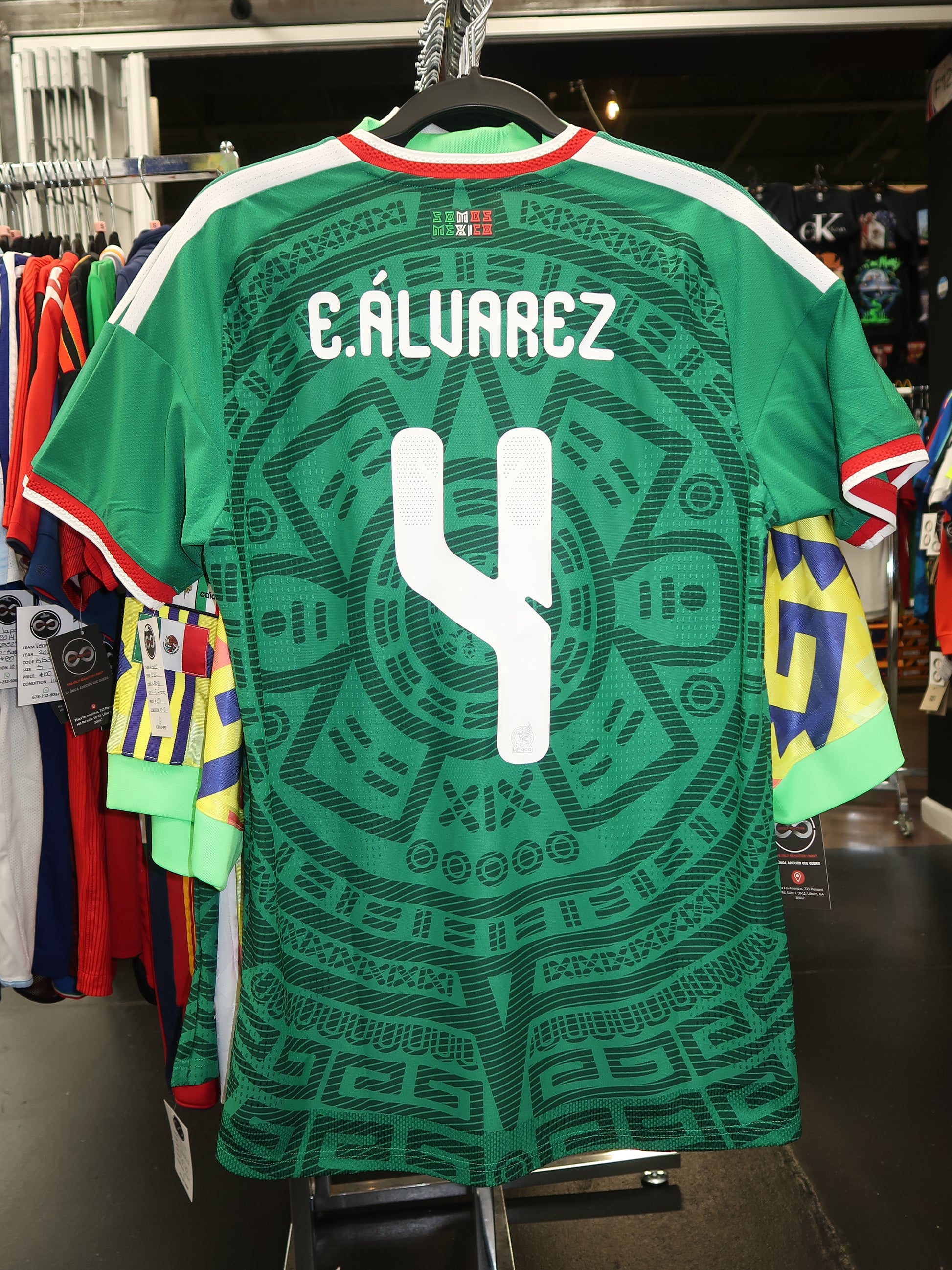2026 Mexico E. Alvarez 4 Home Jersey back with name