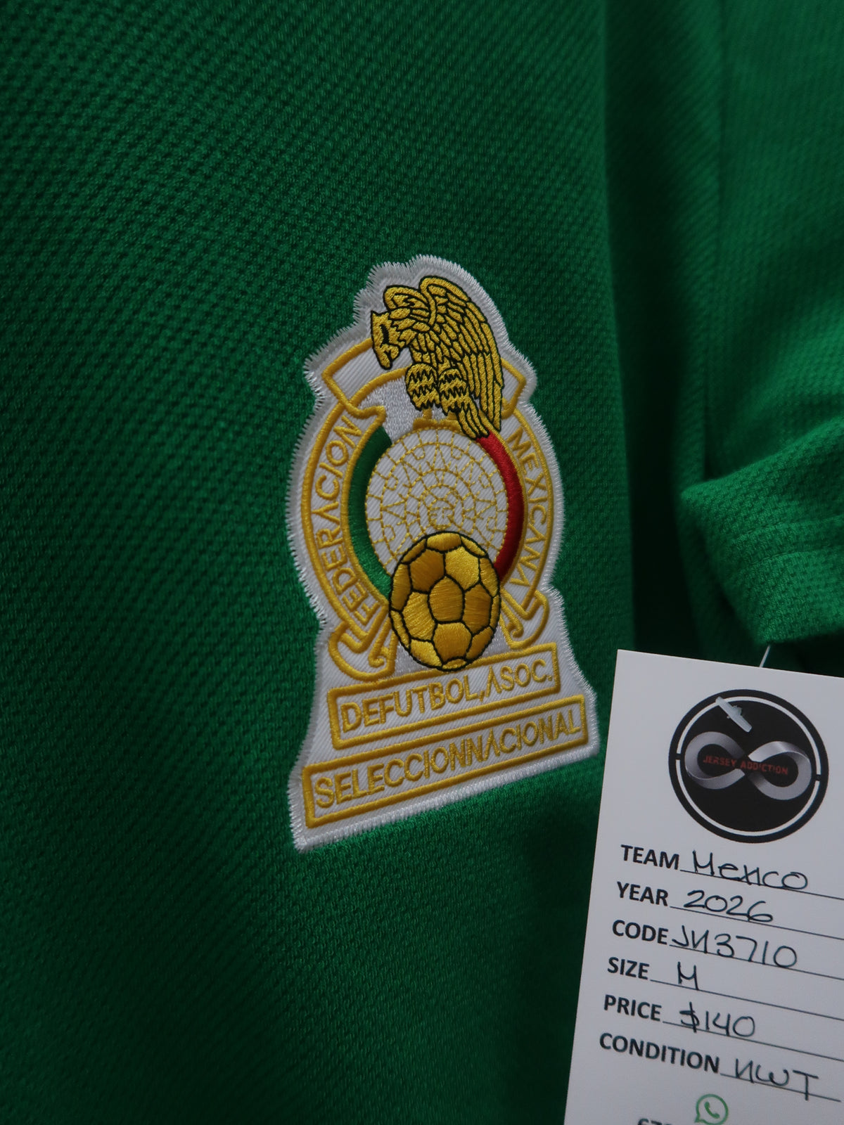 2026 Mexico Retro Home Jersey tag