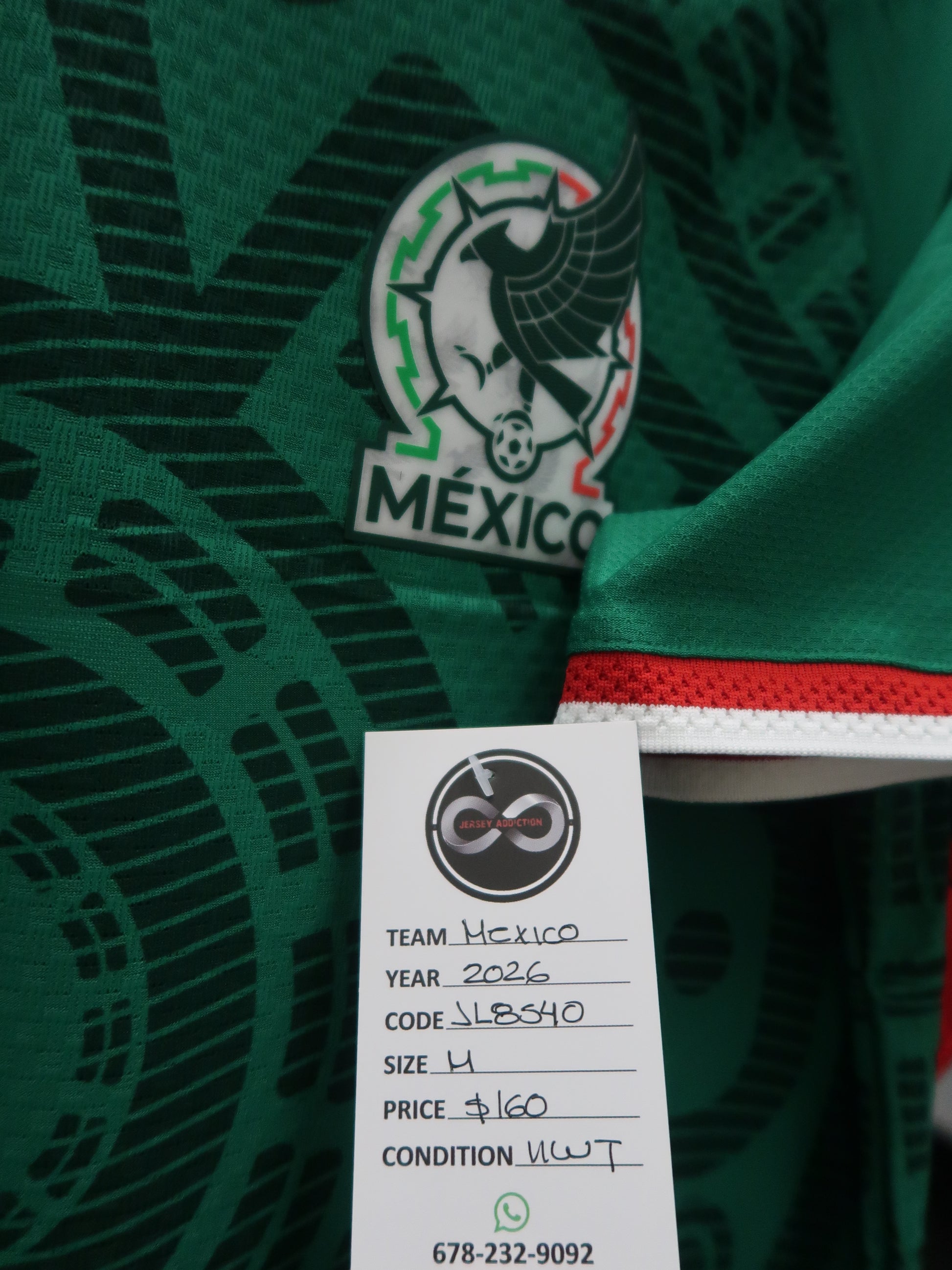 2026 Mexico Home Jersey tag