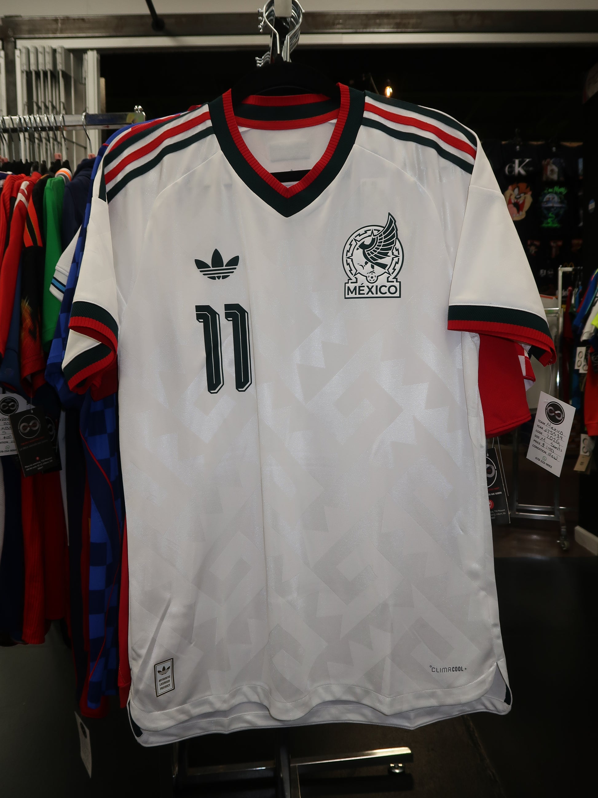 2026 Mexico S. Gimenez 11 Away Jersey front