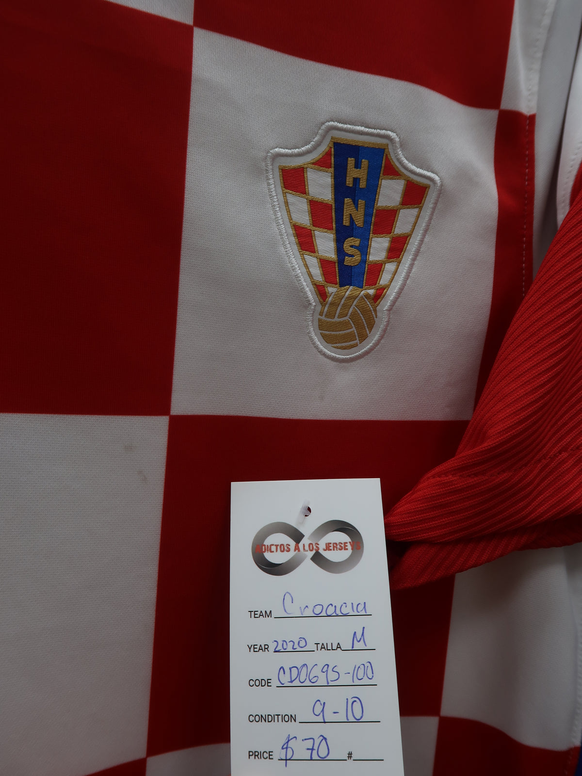2020 Croatia Home Jersey tag