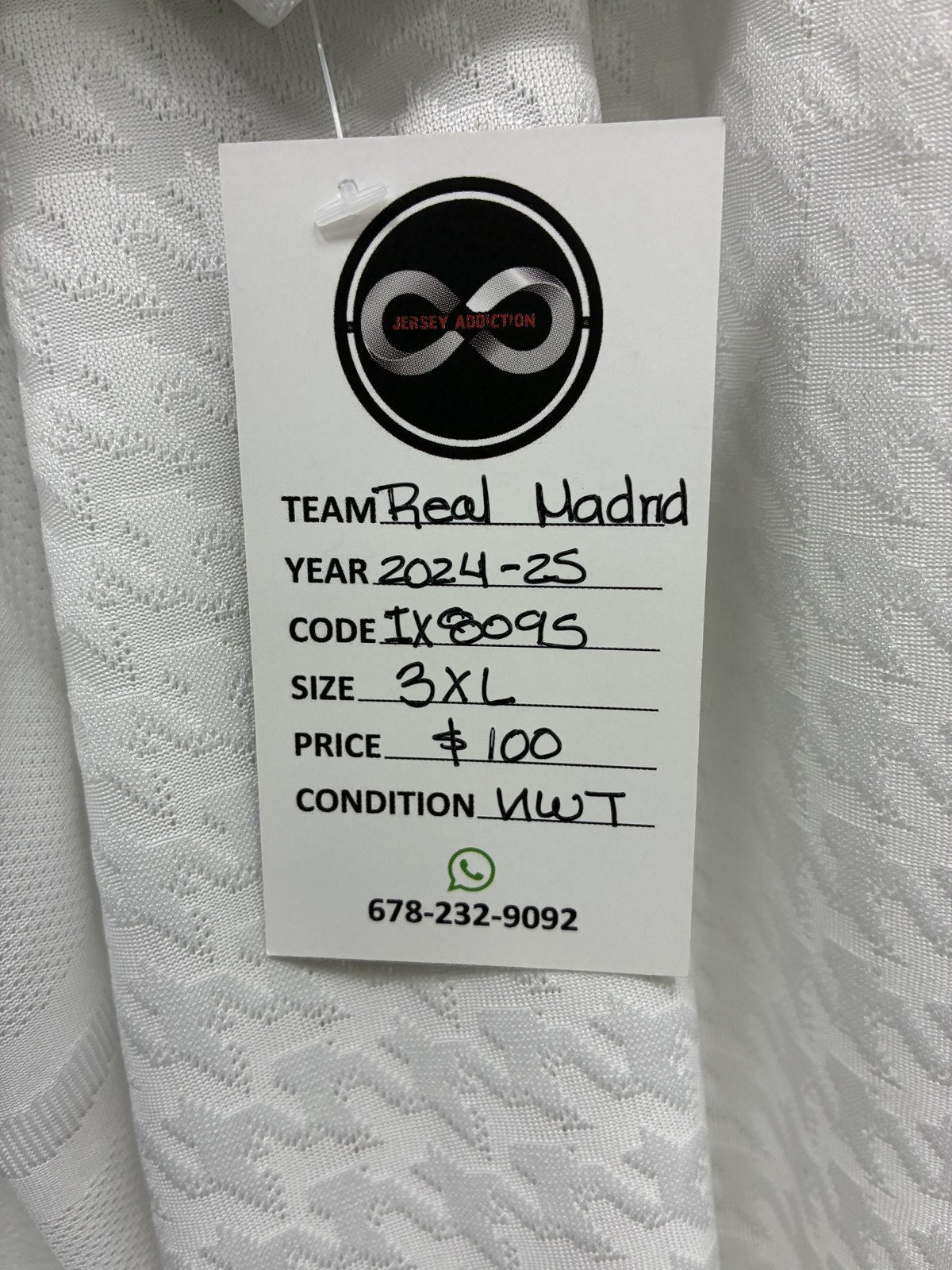 2024-25 Real Madrid Home Jersey XXX-Large
