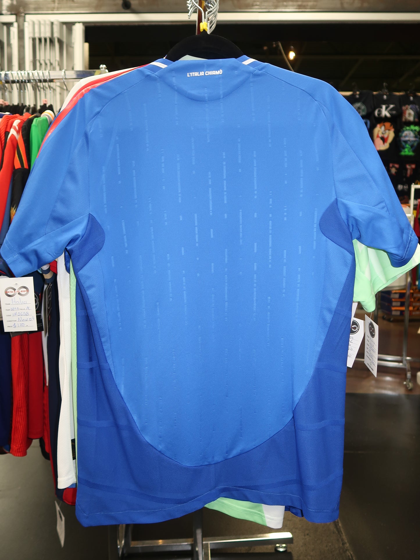 2023 Italy Home Jersey back