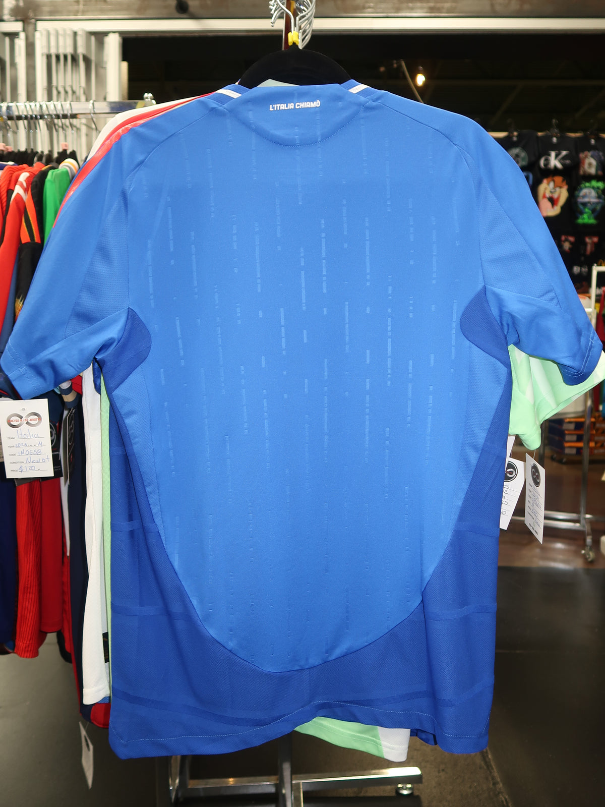 2023 Italy Home Jersey back