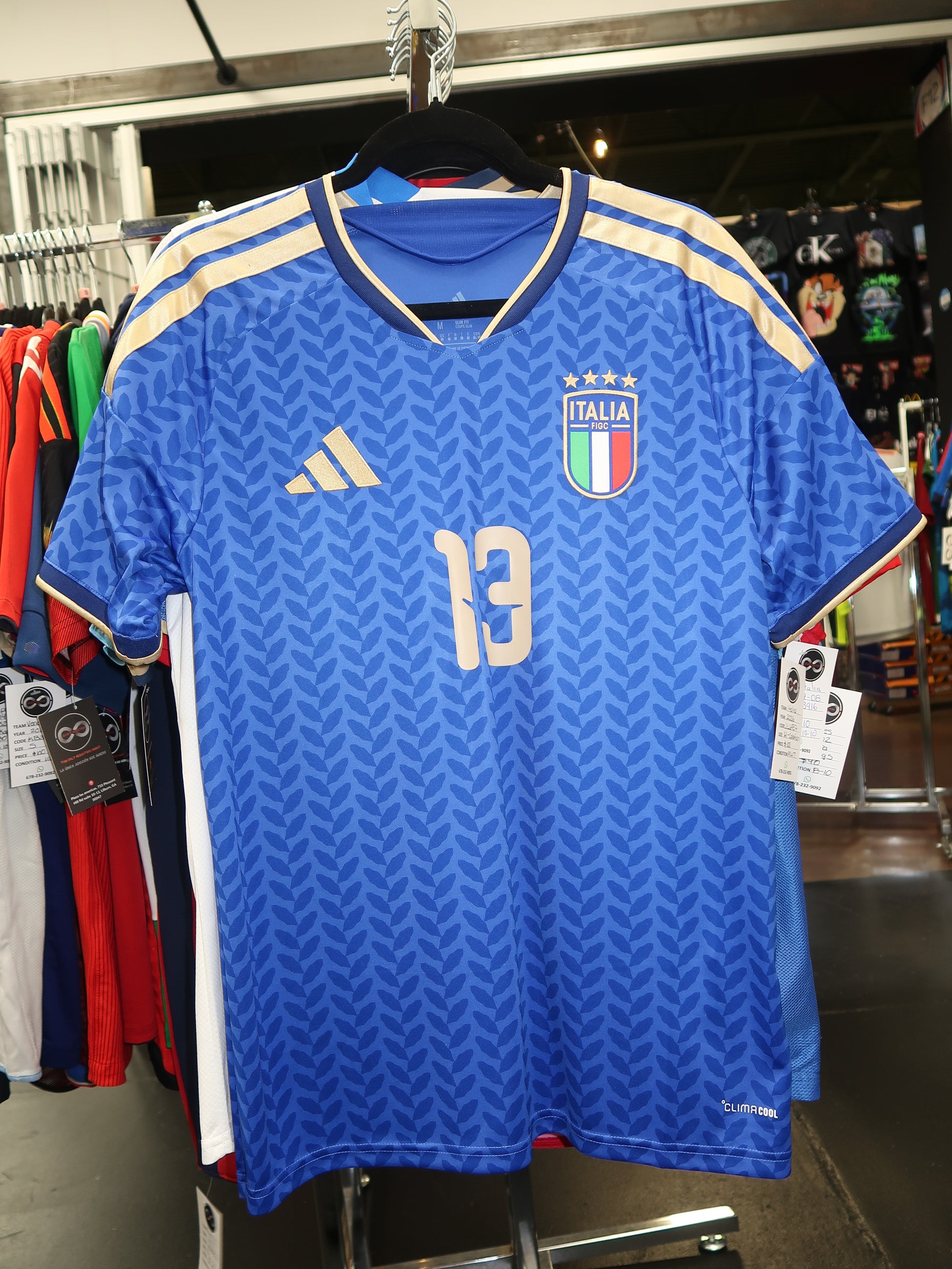 2026 Italy Calafiori 13 Home Jersey front