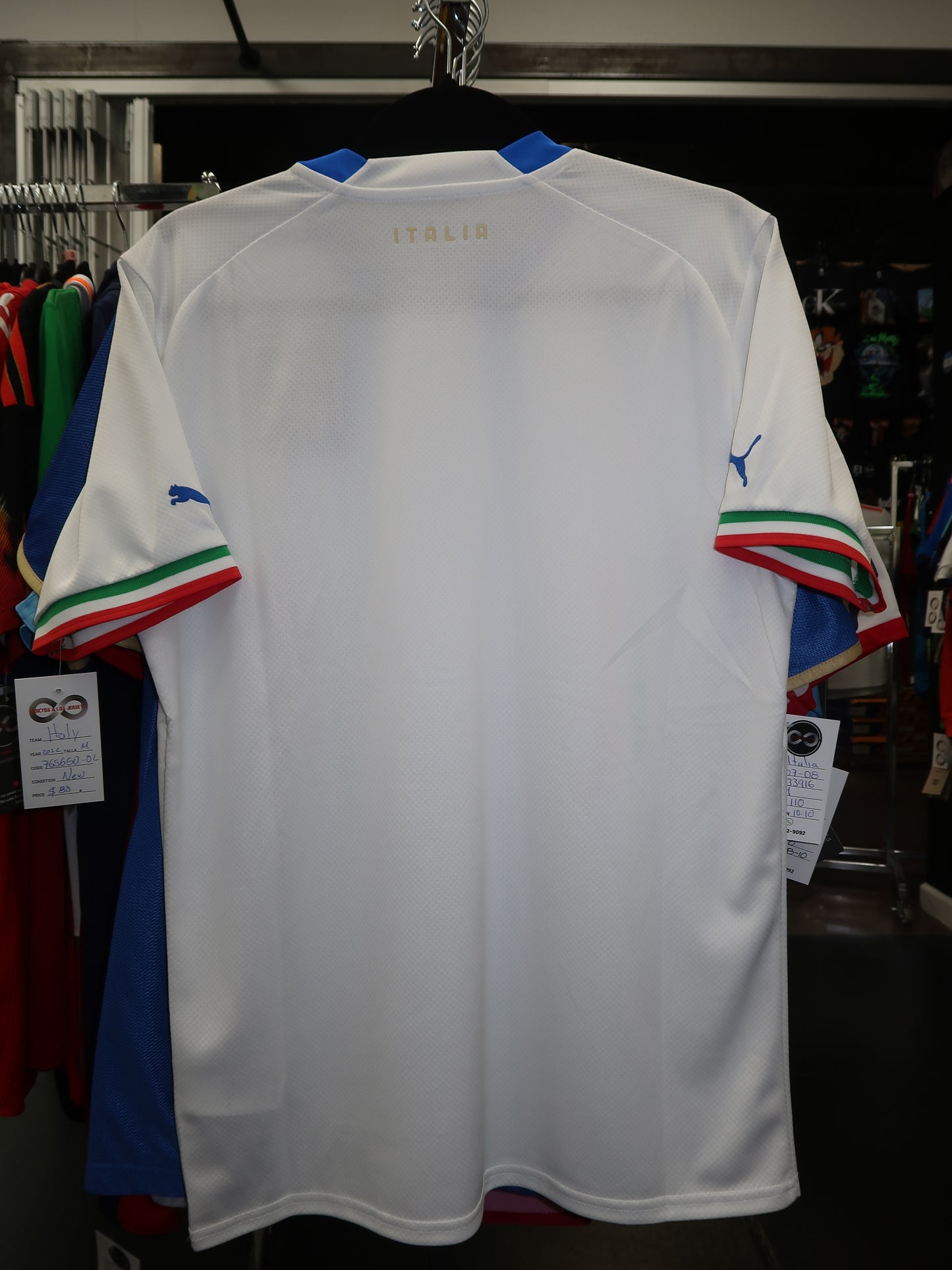2022 Italy Away Jersey back