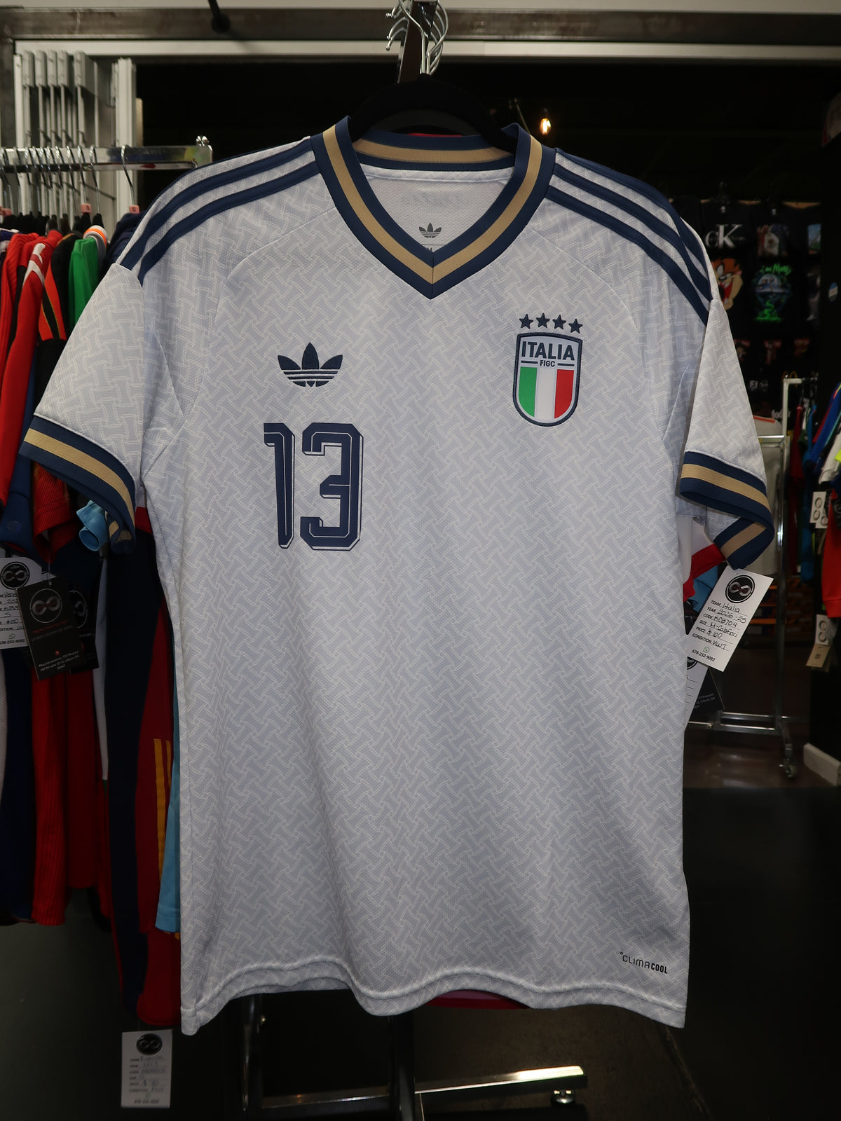 2026 Italy Calafiori 13 Away Jersey front