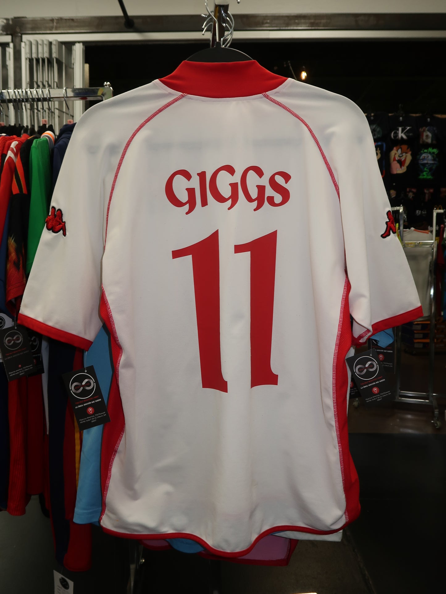 2002 Wales Giggs 11 Home Jersey back