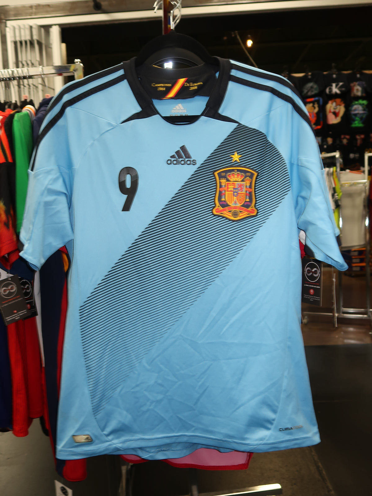2012 Spain Torres 9 Away Jersey front
