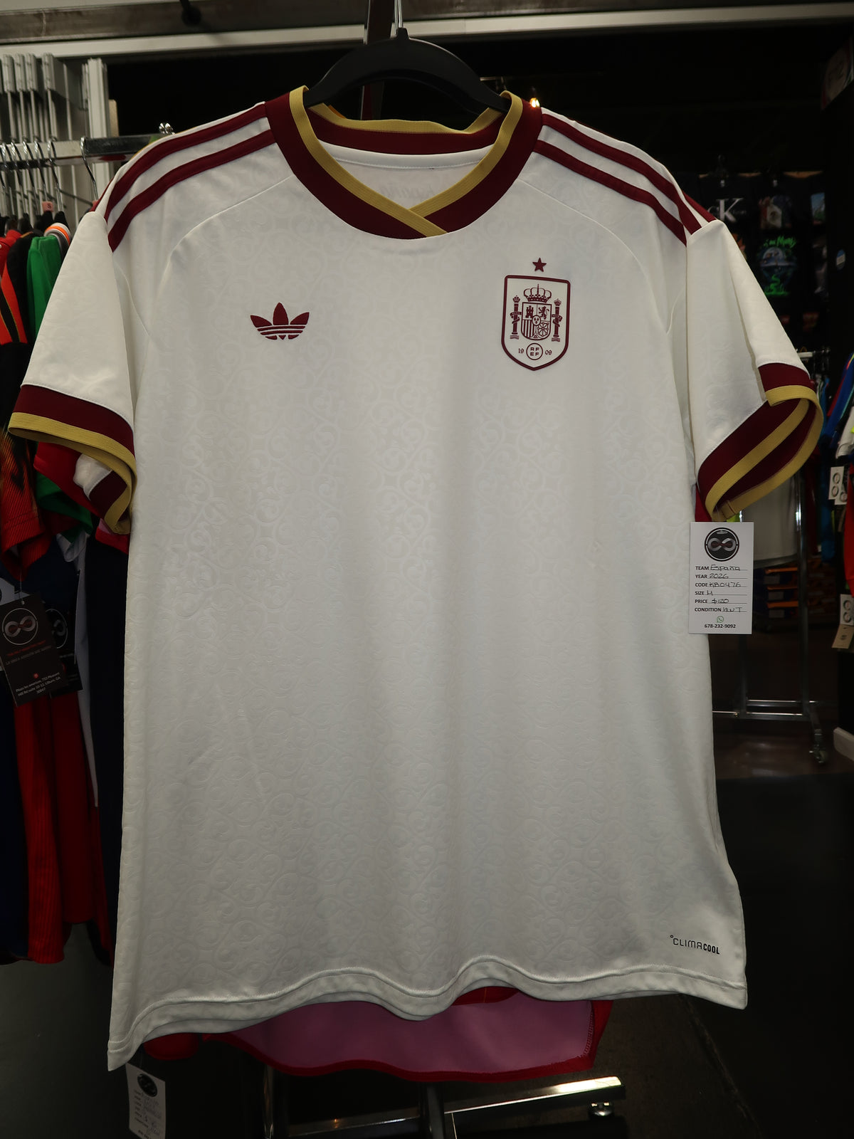 2026 Spain Retro Home Jersey front