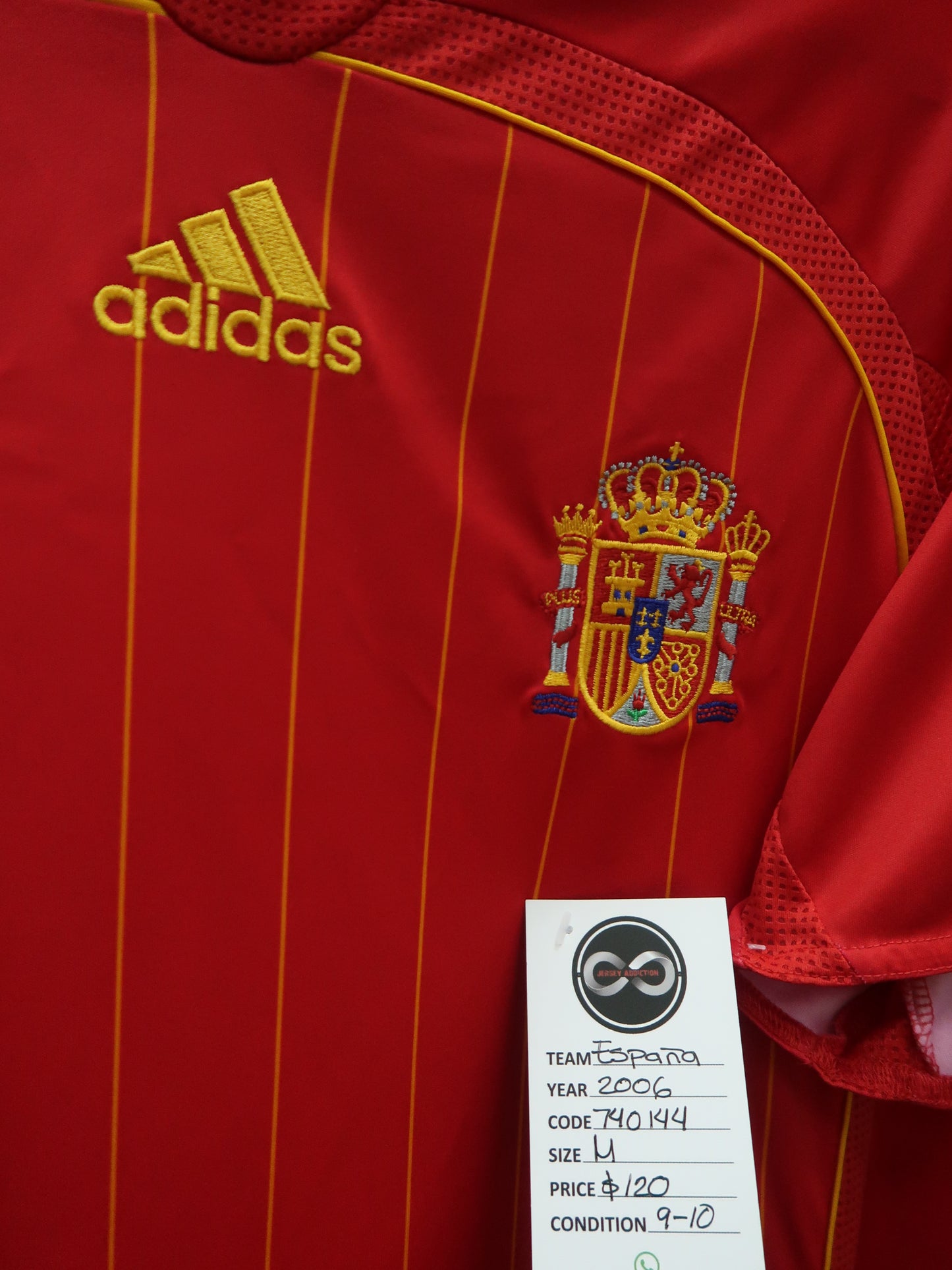 2006 Spain Raul 7 Home Jersey tag