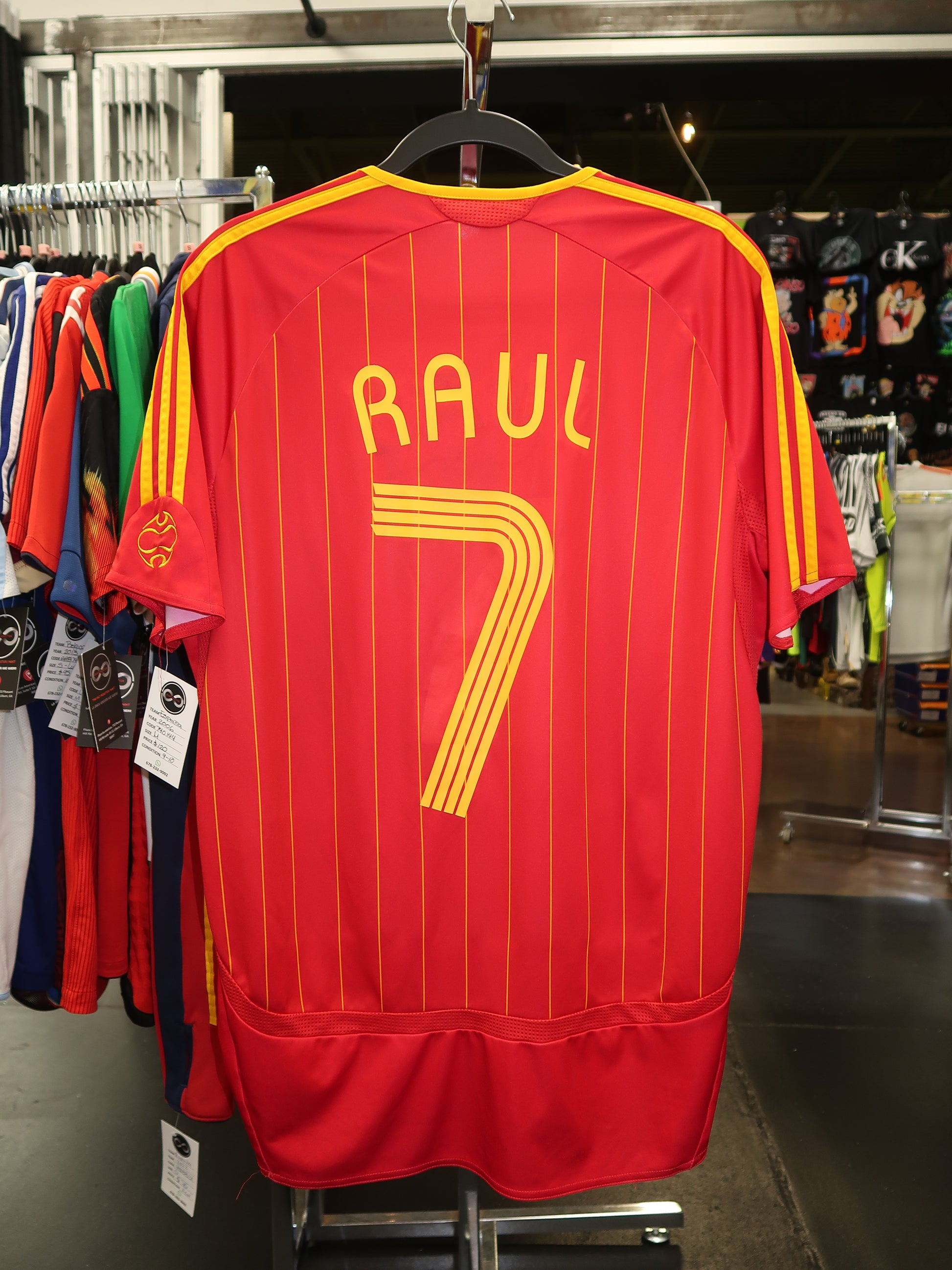 2006 Spain Raul 7 Home Jersey back