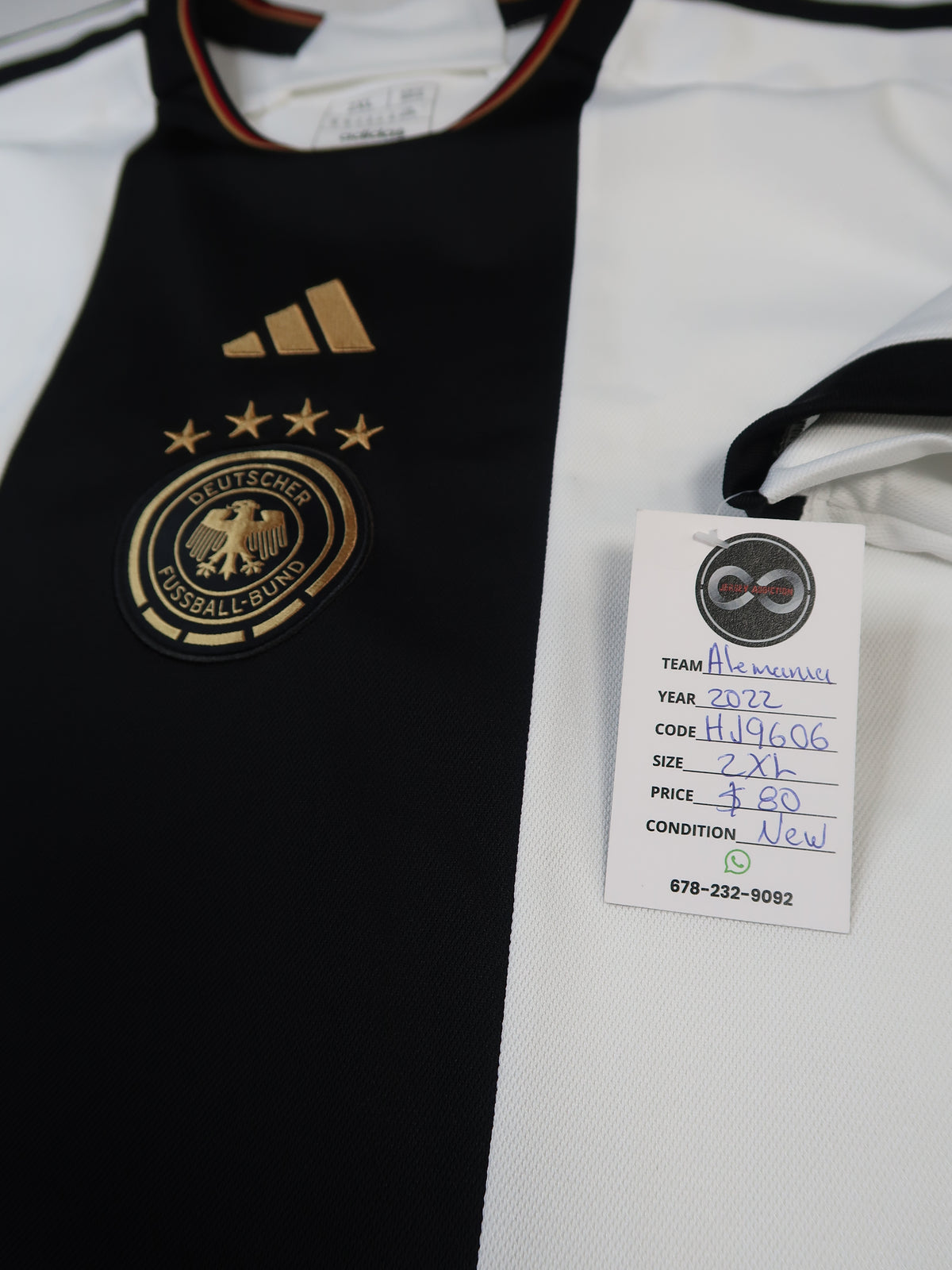 2022 Germany Home Jersey tag