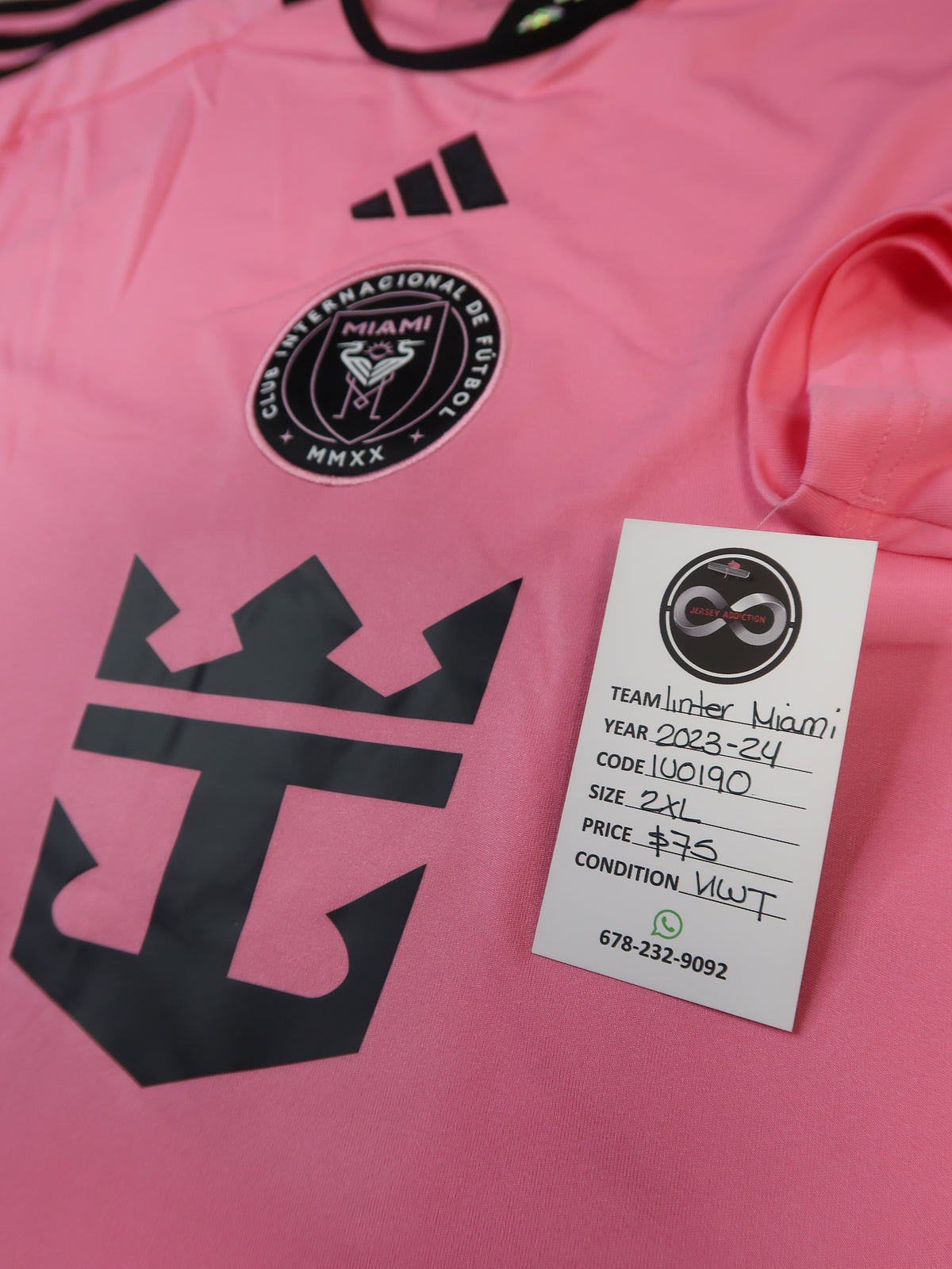2023-24 Inter Miami Home Jersey tag