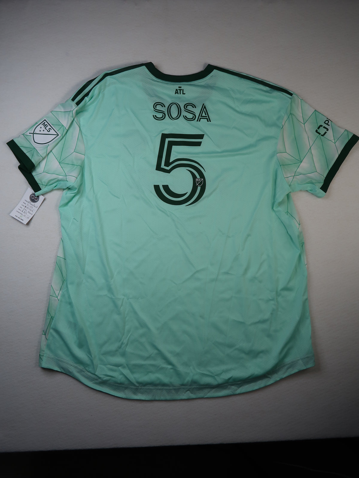 2021-22 Atlanta United Sosa 5 Away Jersey name