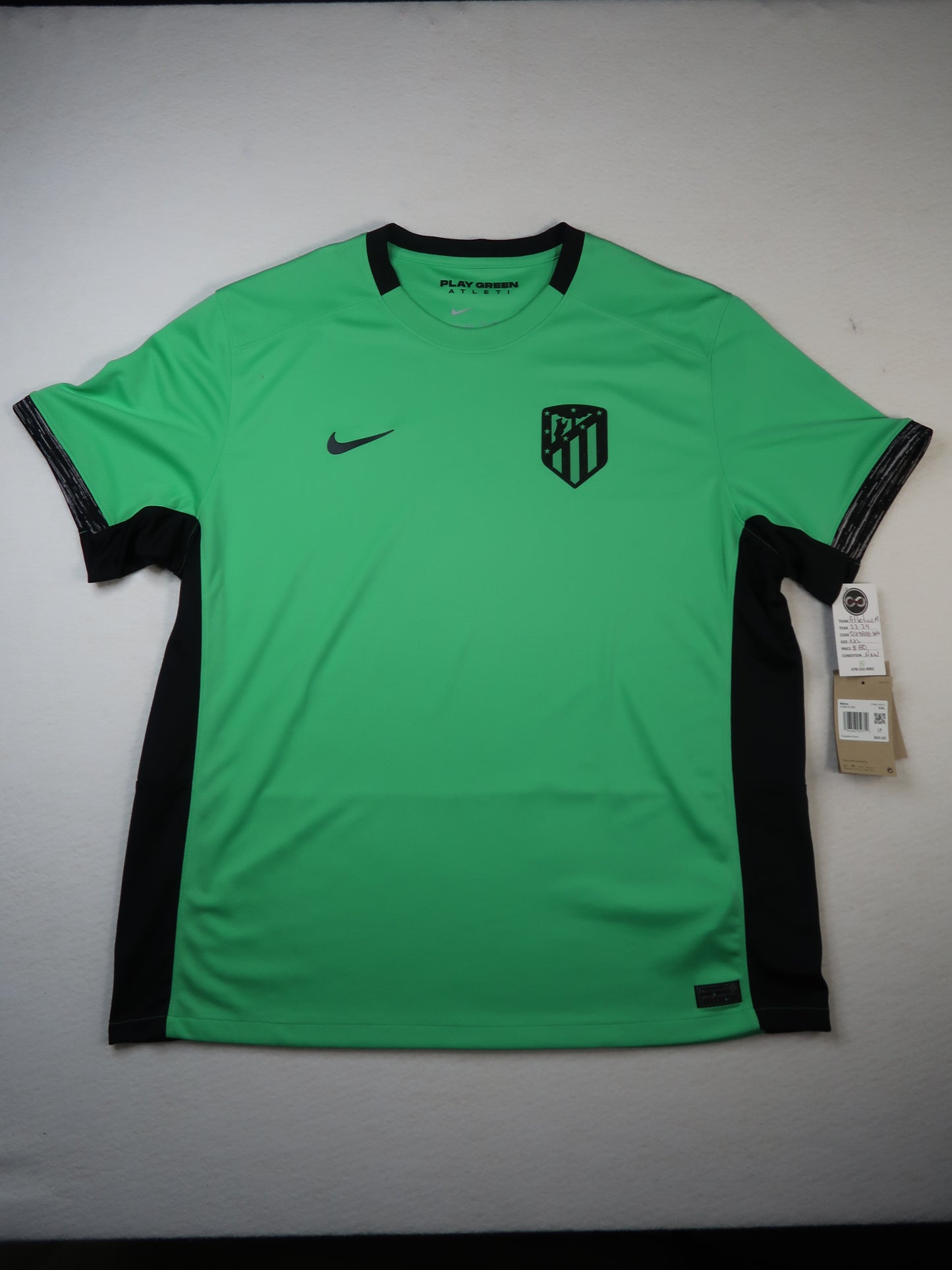 2023-24 Atletico Madrid Training Jersey tag
