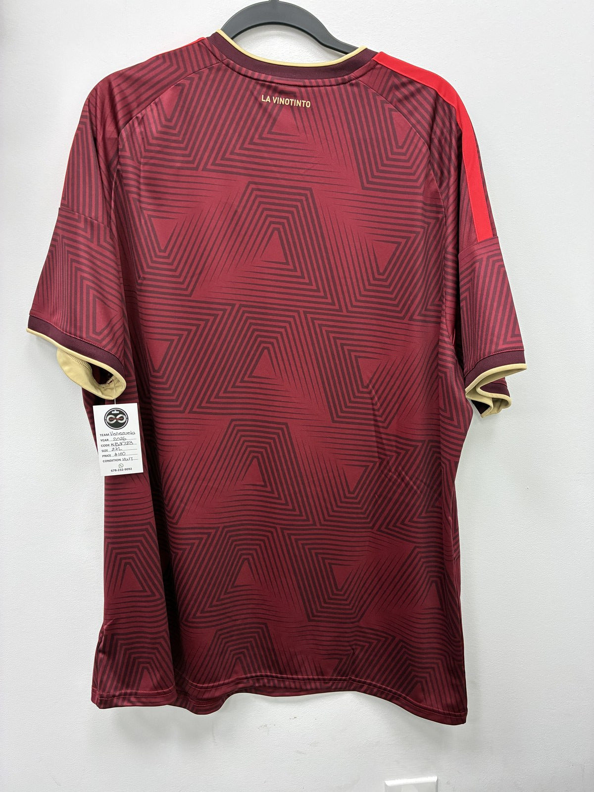 2026 Venezuela Home Jersey XX-Large