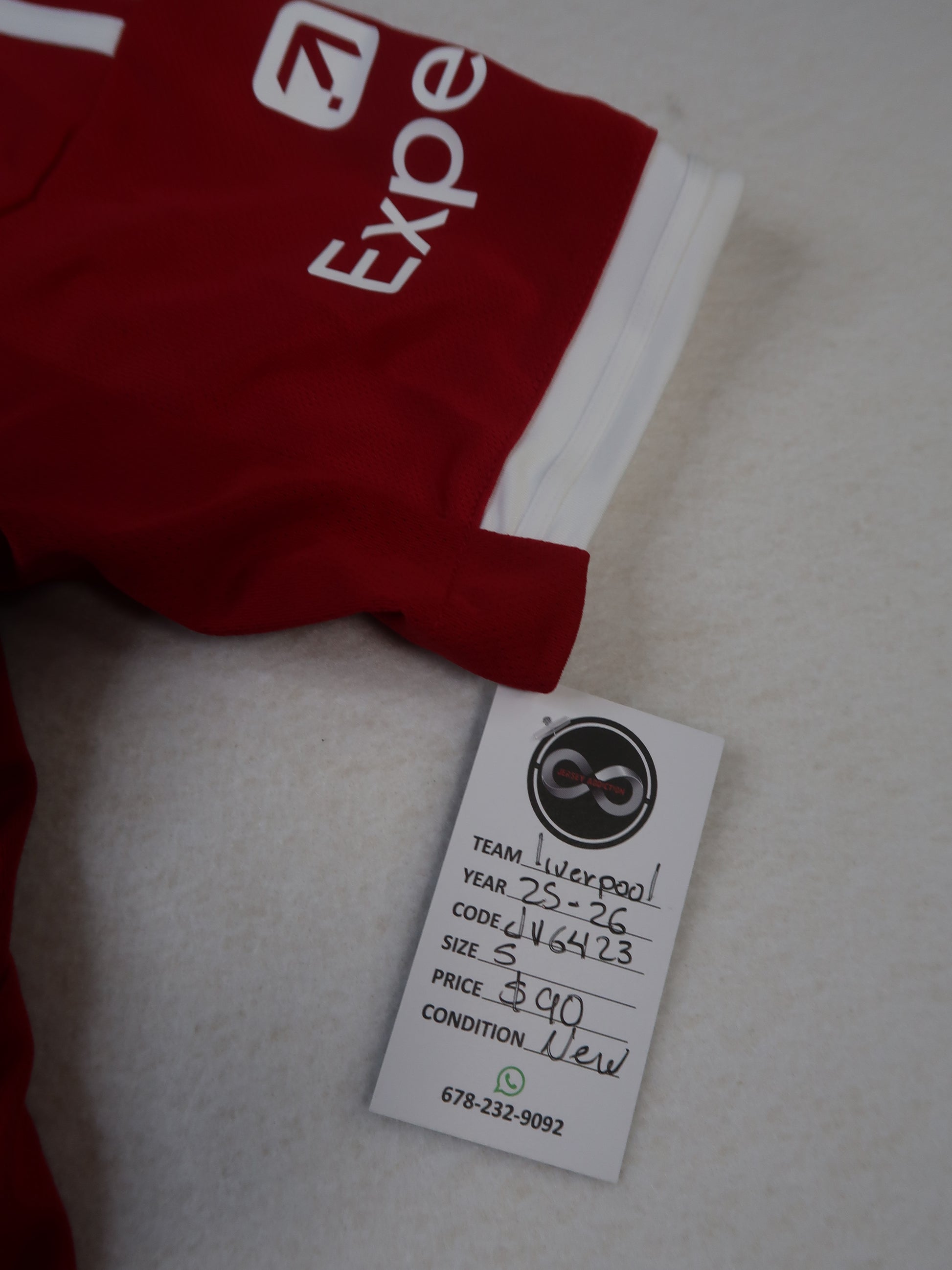 2025-26 Liverpool Home Jersey tag