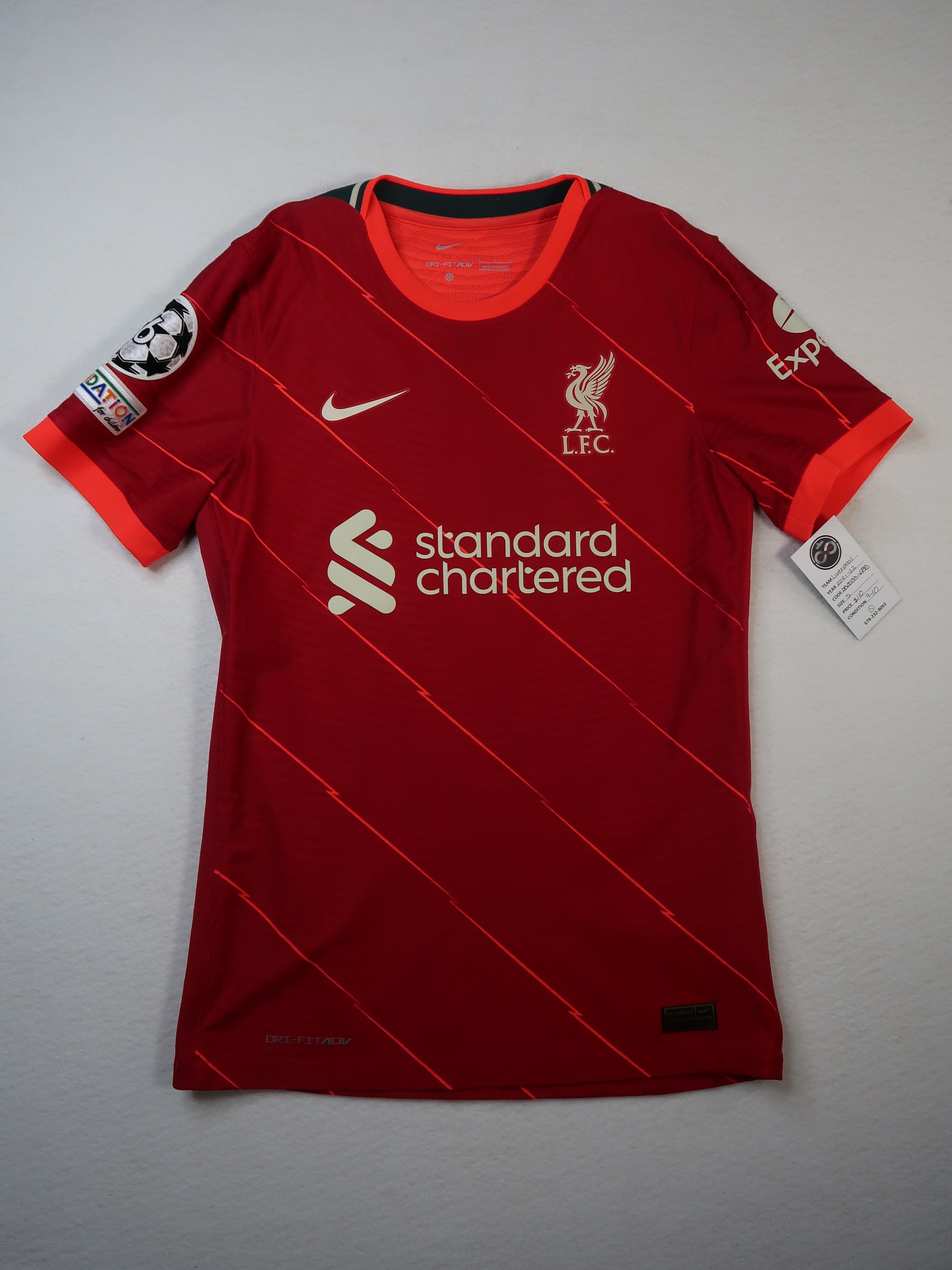 2021-22 Liverpool Home Jersey front
